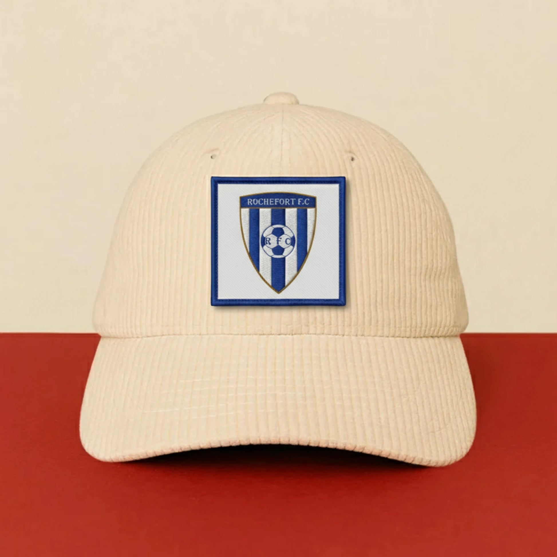 Détail broderie patch ROCHEFORT F. C.