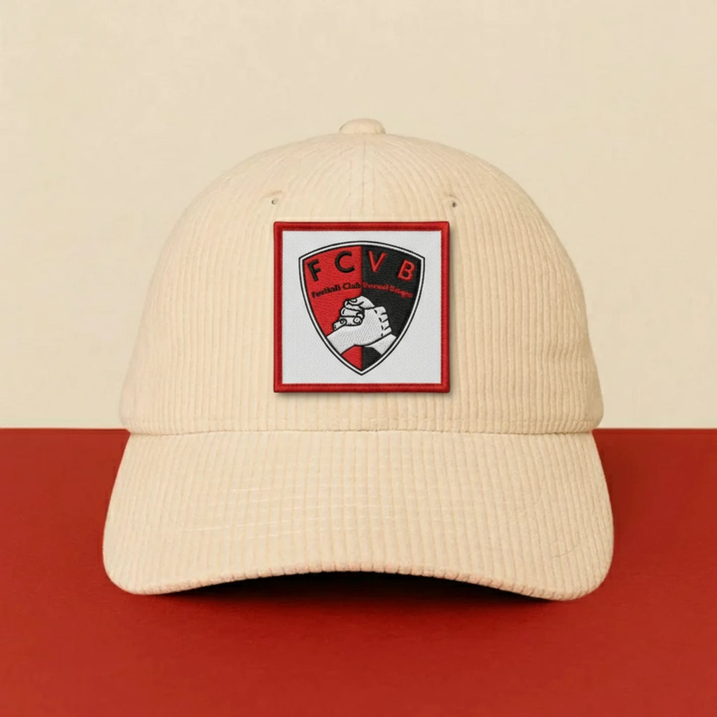 Détail broderie patch FOOTBALL CLUB VOUNEUIL BÉRUGES