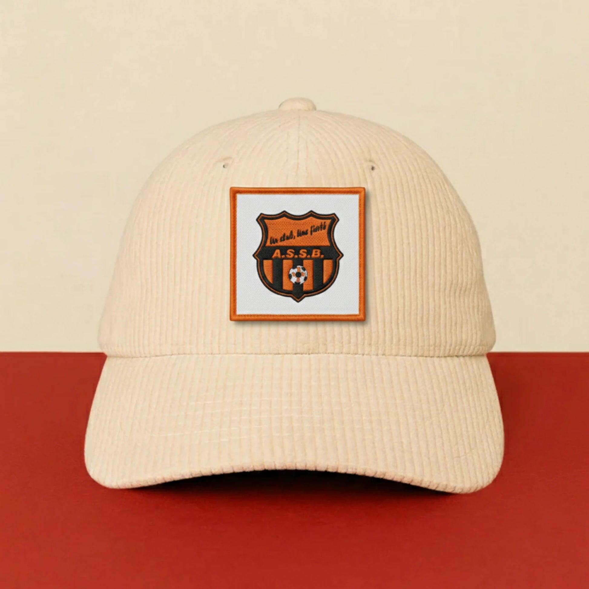 Patch A.S. ST BARTHELEMY sur casquette à velcro PPATCH