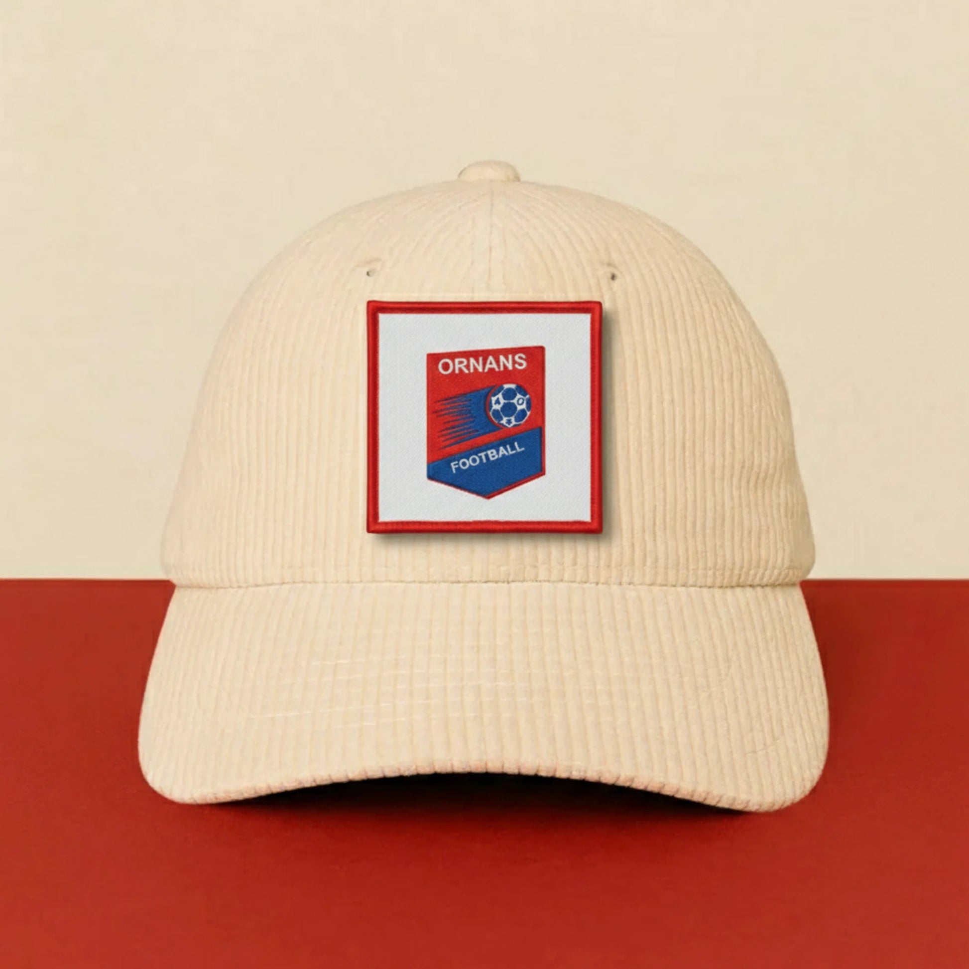 Patch A.S. D'ORNANS sur casquette à velcro PPATCH