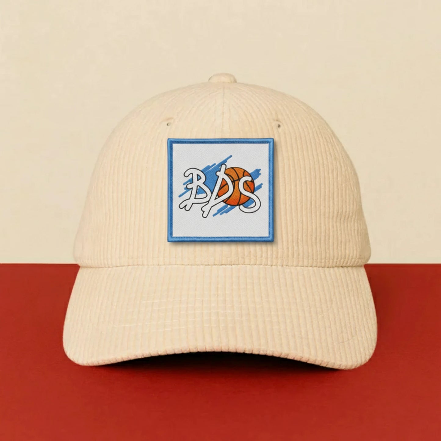Patch Basket Domes Sancy sur casquette à velcro PPATCH