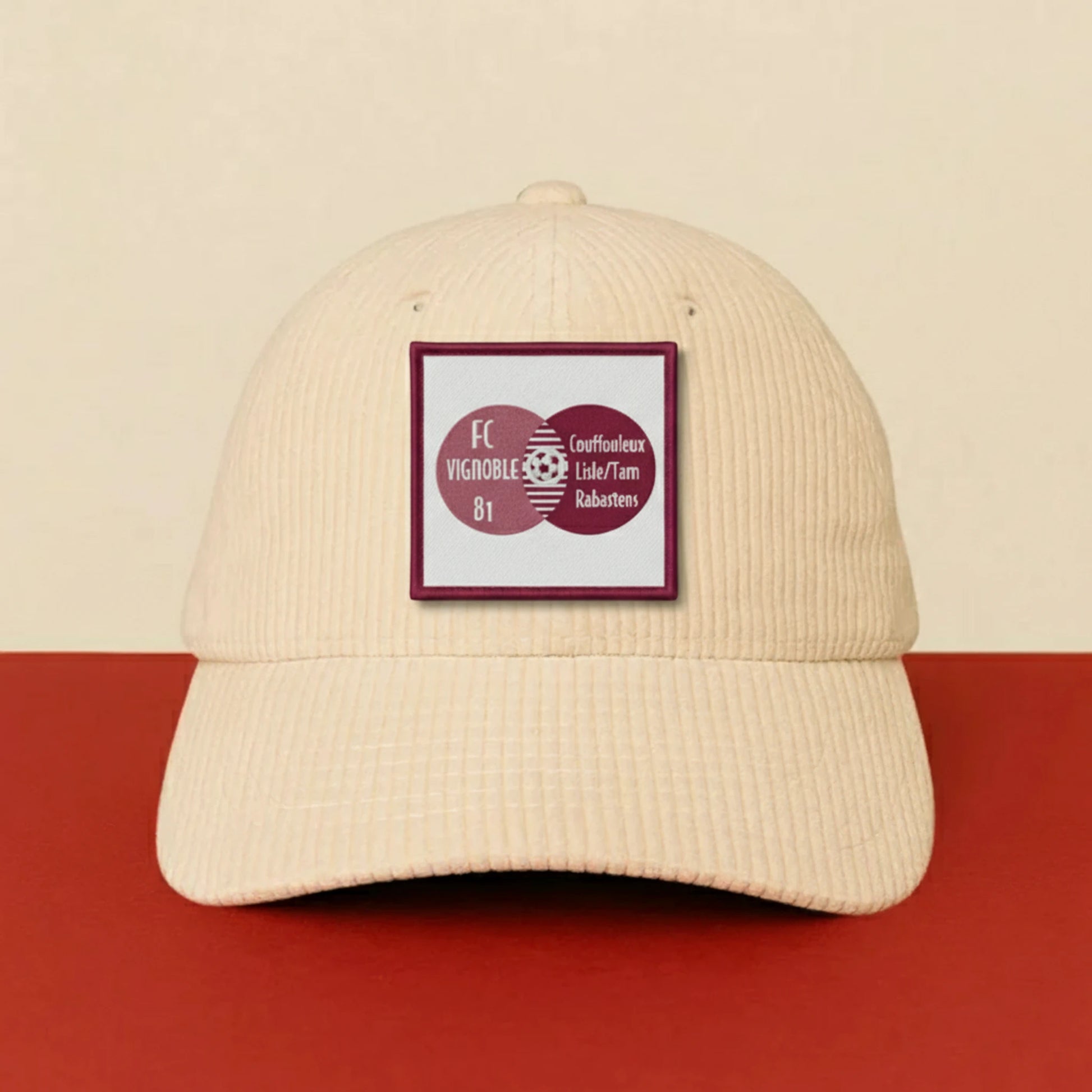 Détail broderie patch F.C. VIGNOBLE 81