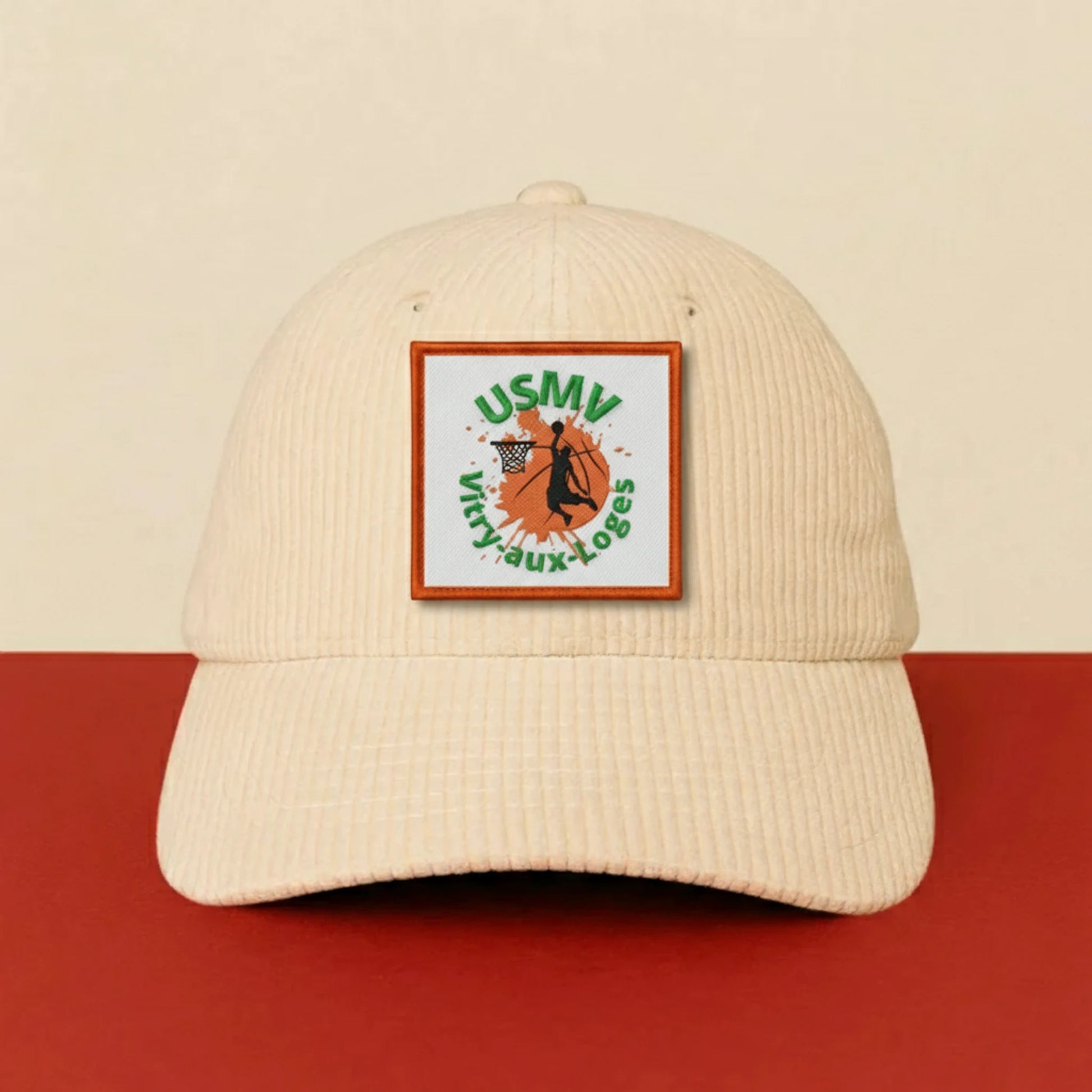 Patch Vitry Aux Loges USM sur casquette à velcro PPATCH