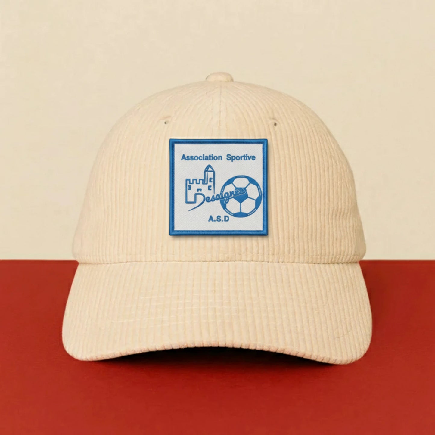 Patch A.  S. DESAIGNOISE sur casquette à velcro PPATCH