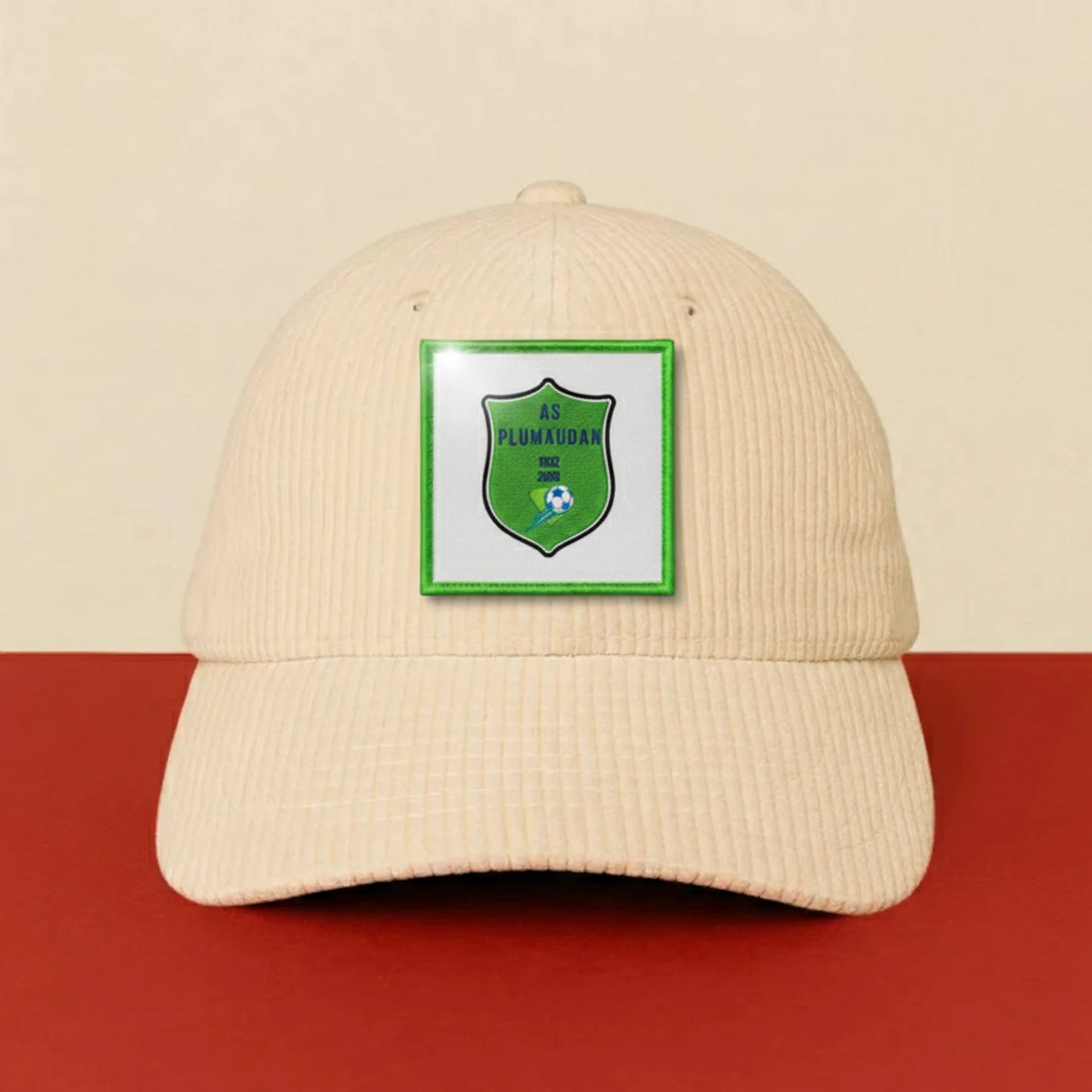 Patch A. S. PLUMAUDAN sur casquette à velcro PPATCH