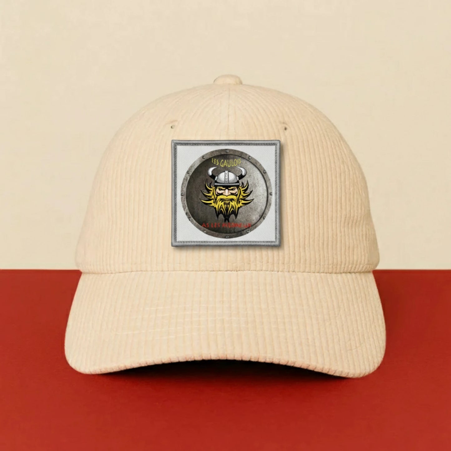 Patch A. S. LES MESNEUX FOOTBALL sur casquette à velcro PPATCH