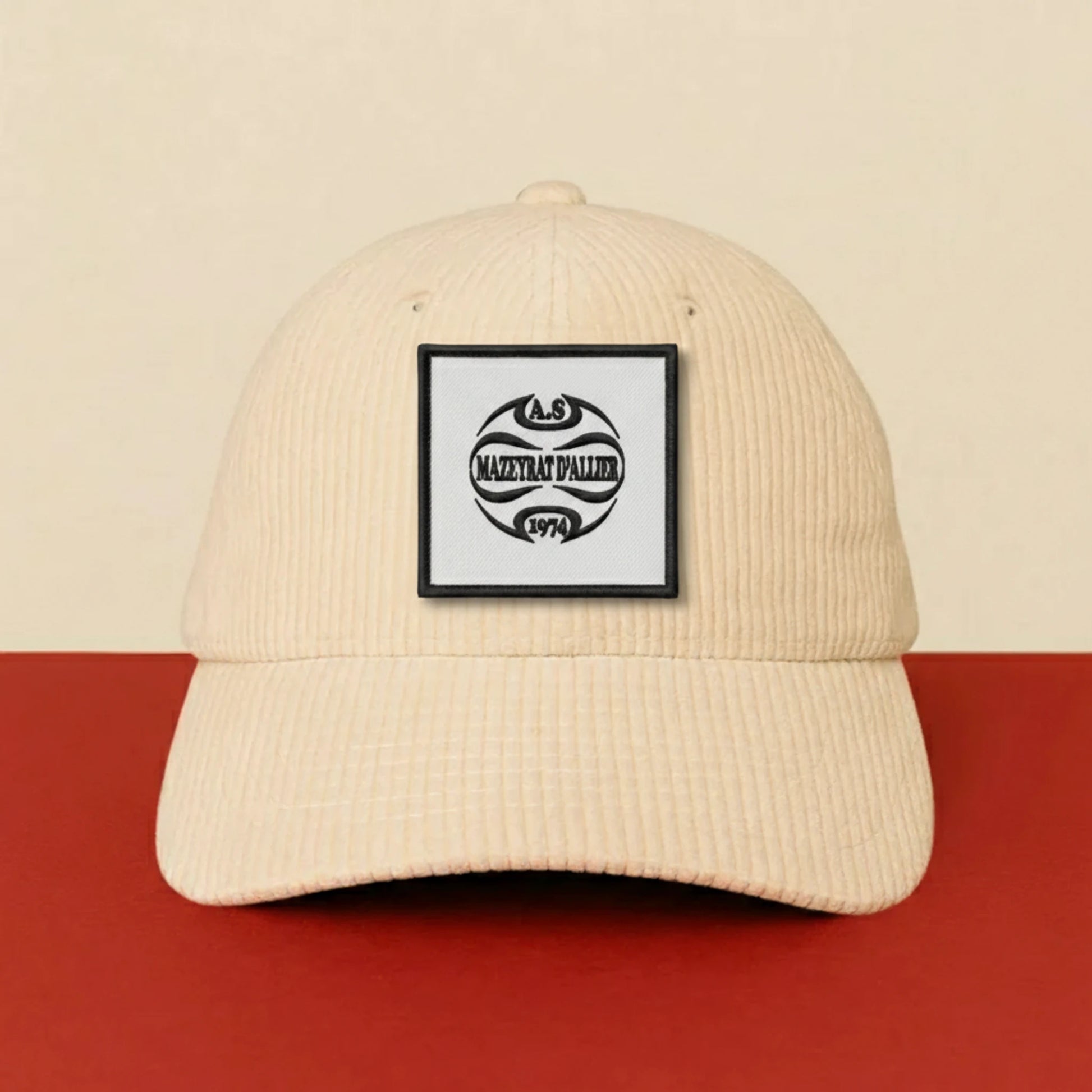 Patch A.S. MAZEYRAT D'ALLIER sur casquette à velcro PPATCH
