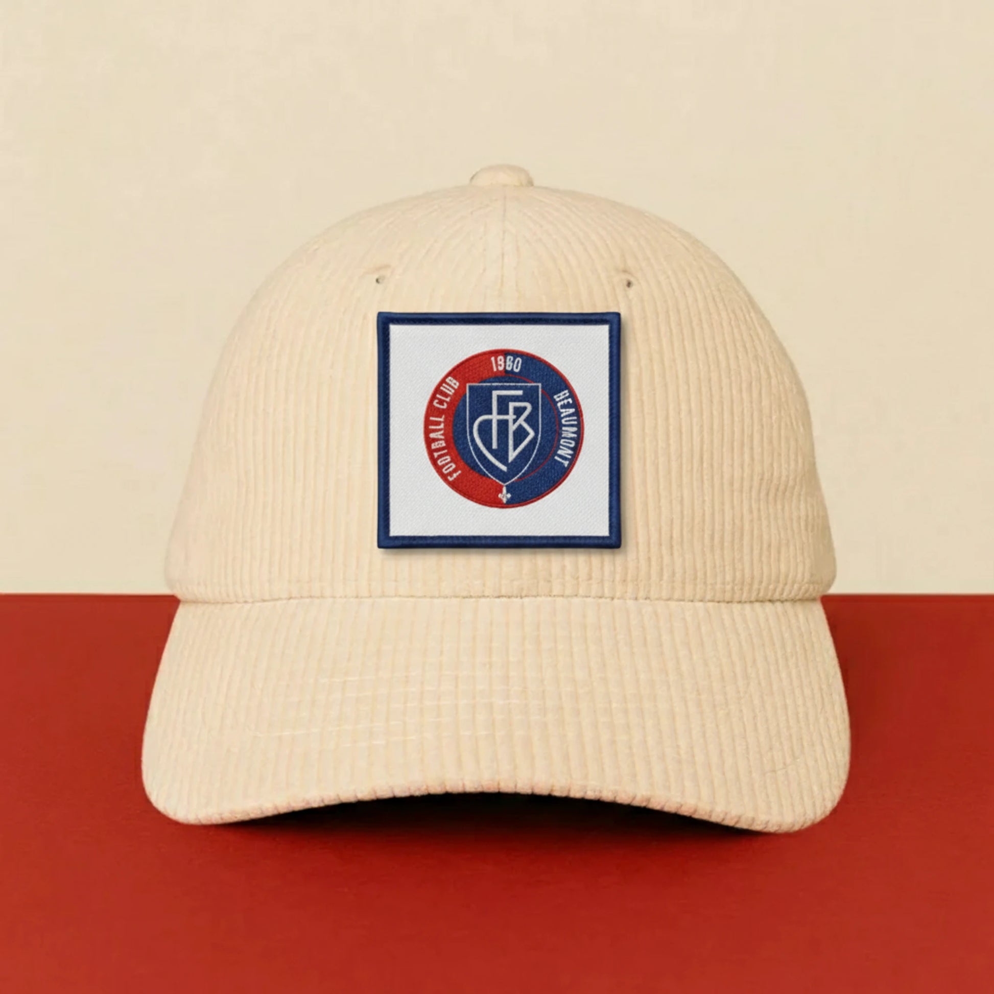 Détail broderie patch F.C BEAUMONTOIS
