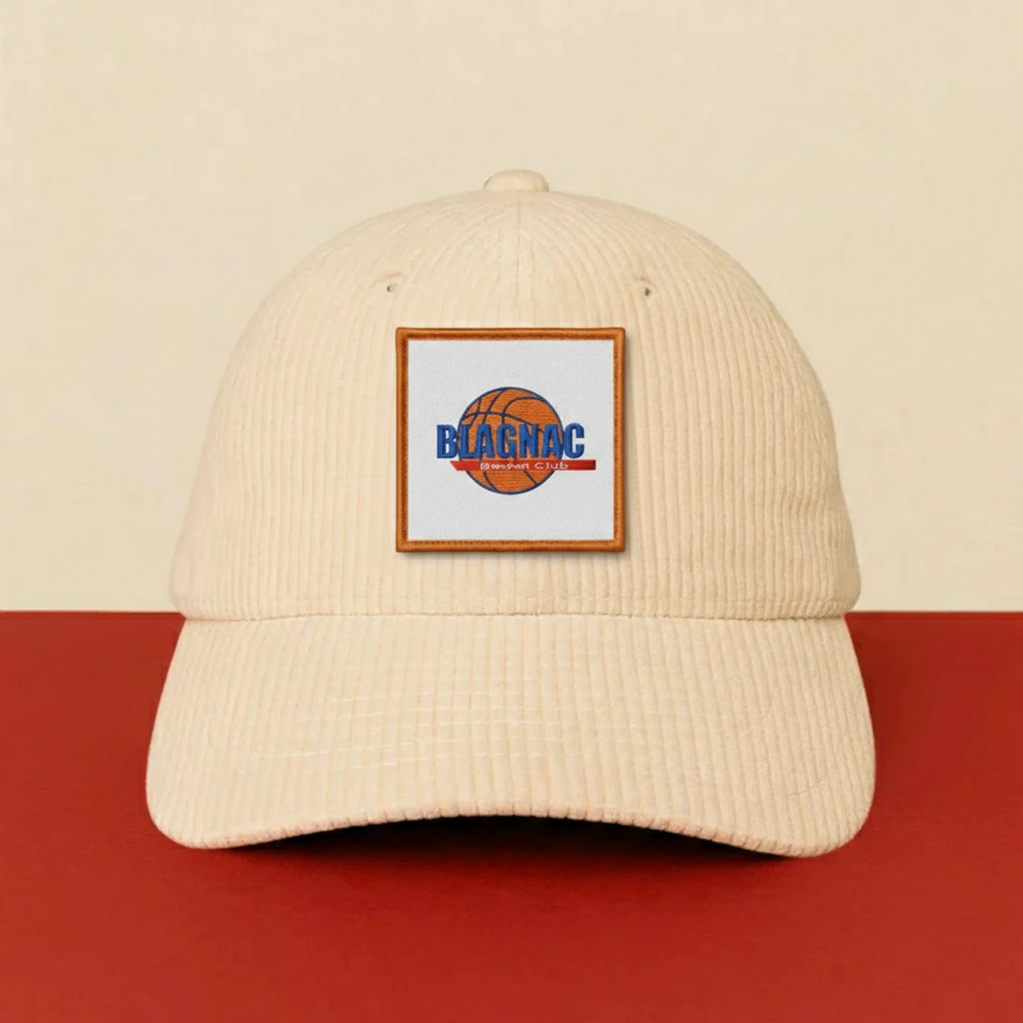 Patch Blagnac Basket Club sur casquette à velcro PPATCH