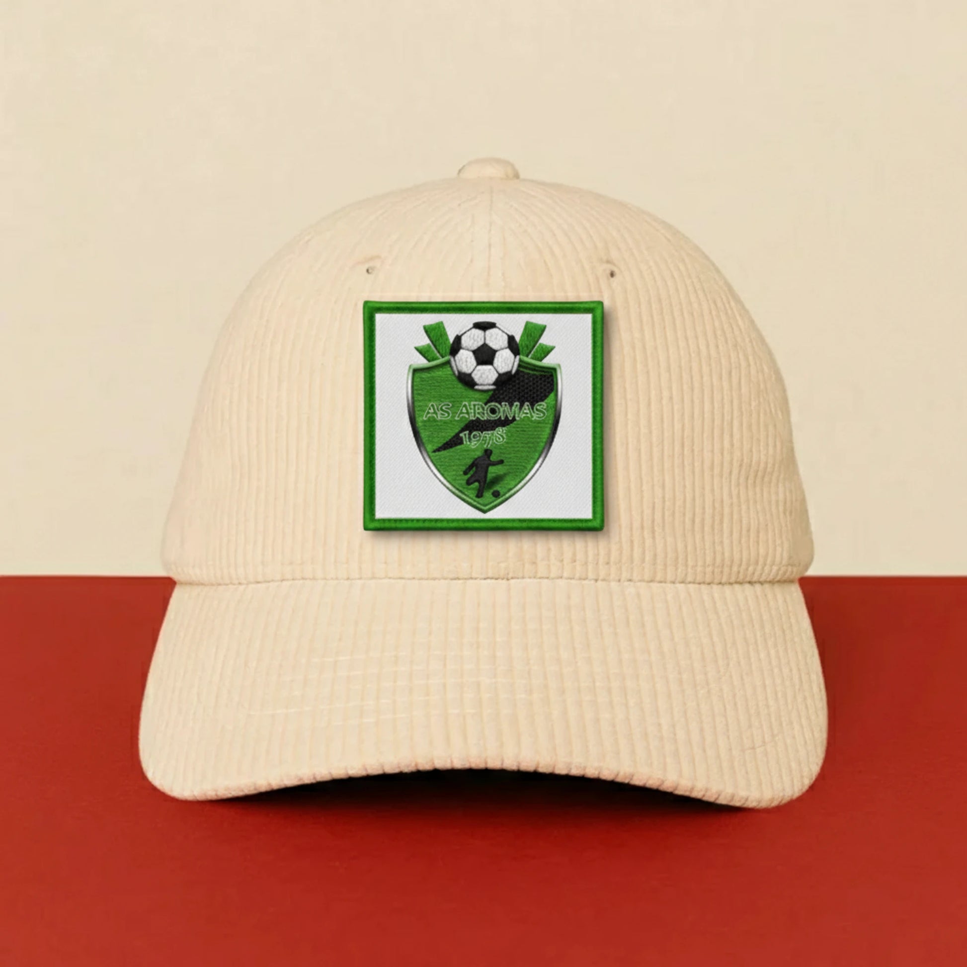 Patch A.S. AROMAS sur casquette à velcro PPATCH