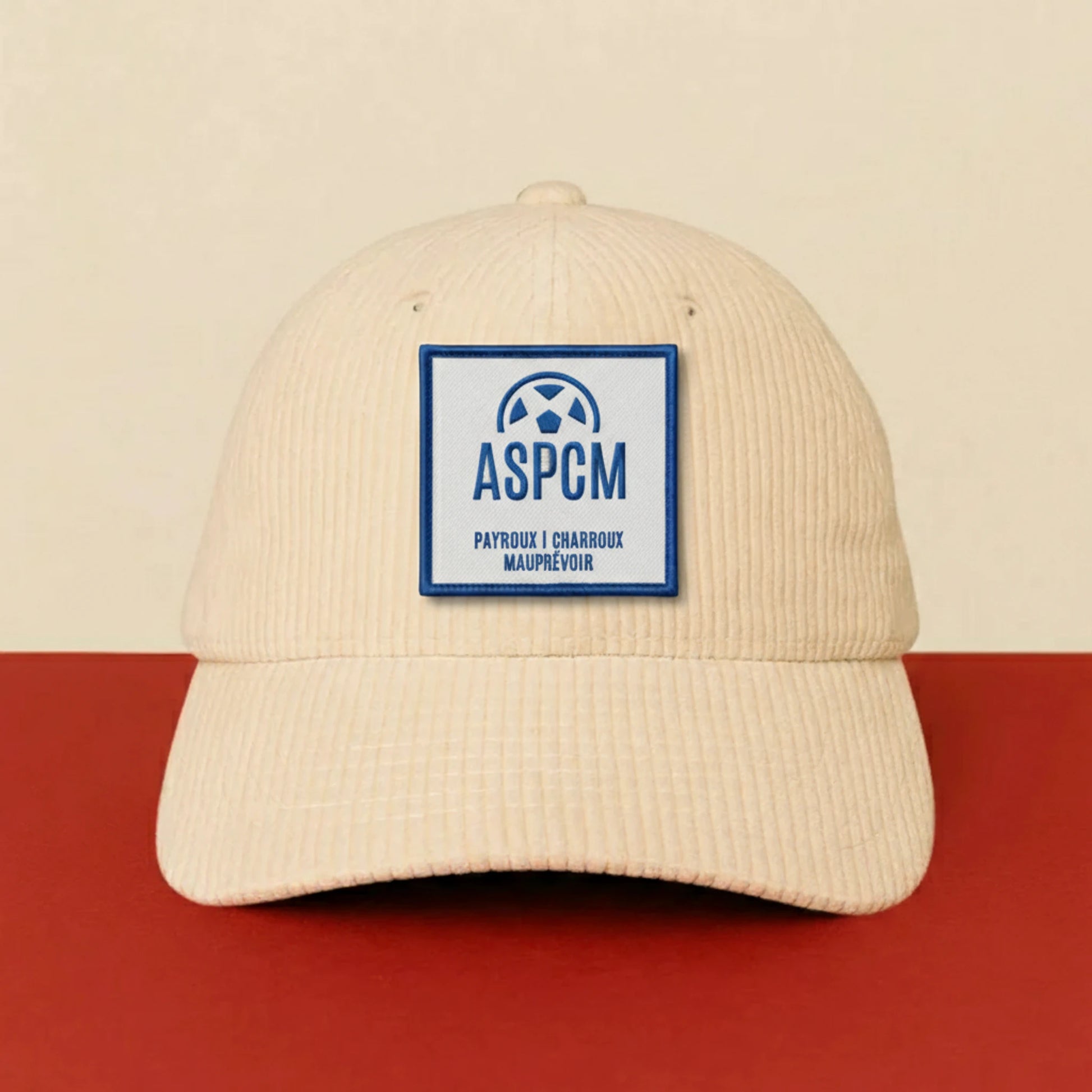 Patch A. S. PAYROUX CHARROUX MAUPREVOIR sur casquette à velcro PPATCH
