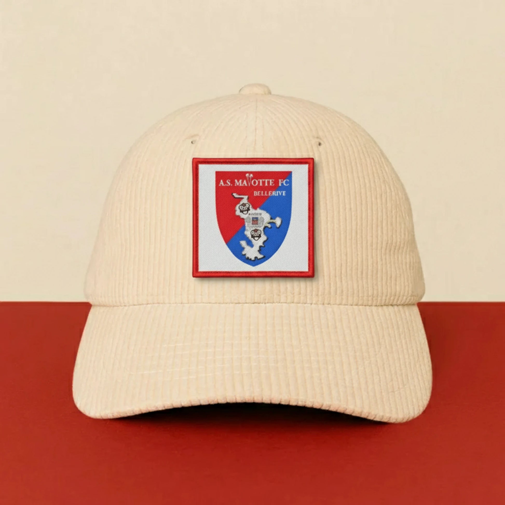 Patch A.S. MAYOTTE FOOTBALL CLUB BELLERIVE SUR ALLIER sur casquette à velcro PPATCH