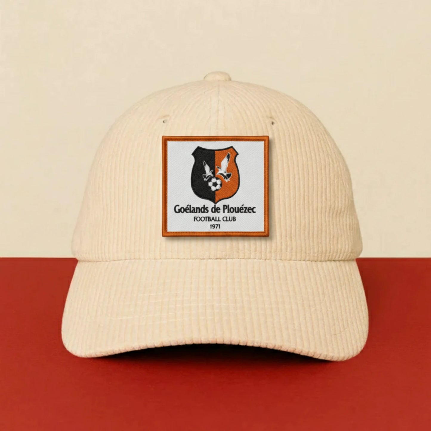 Détail broderie patch FOOTBALL GOÉLANDS PLOUEZEC