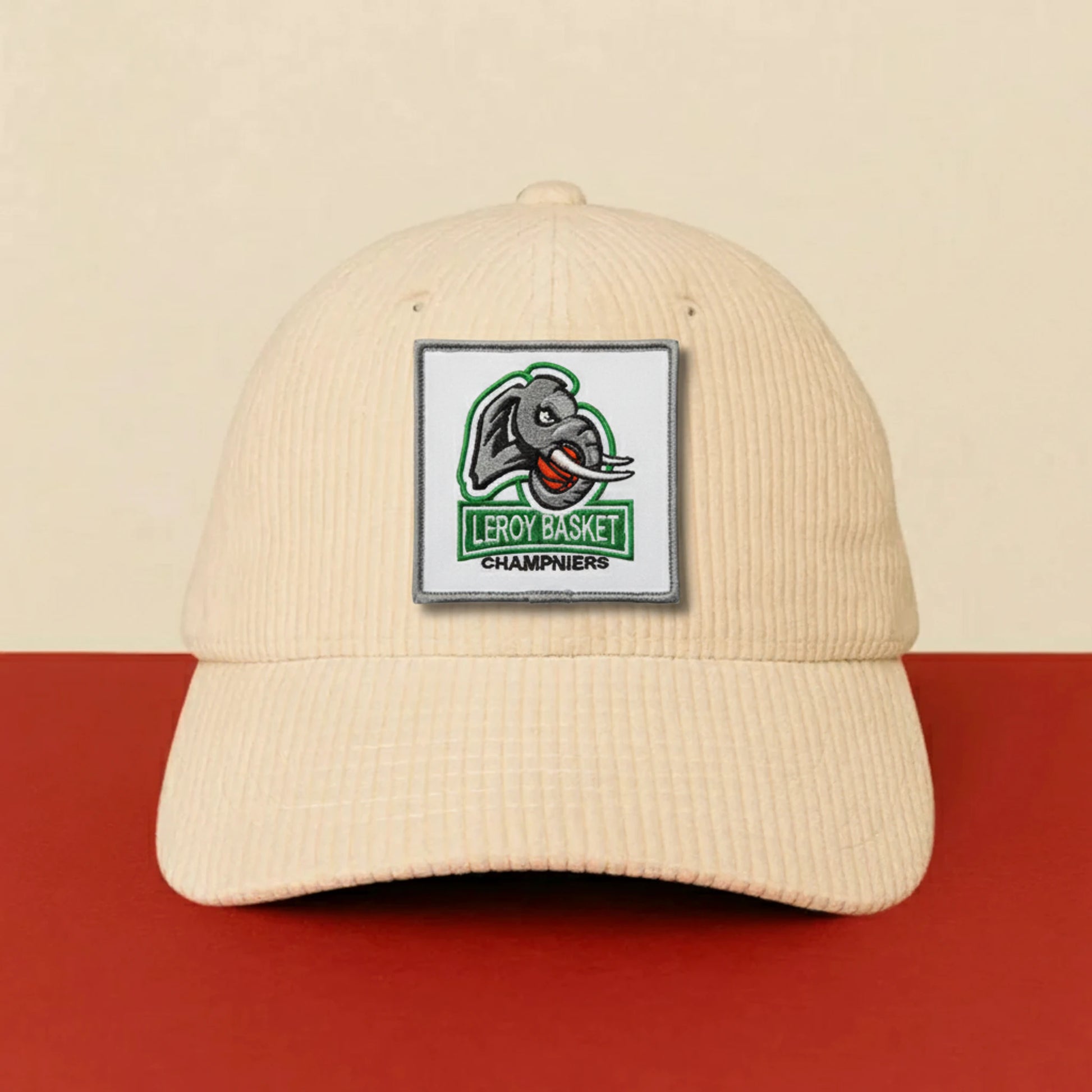 Détail broderie patch CS Leroy Somer Champniers Basket