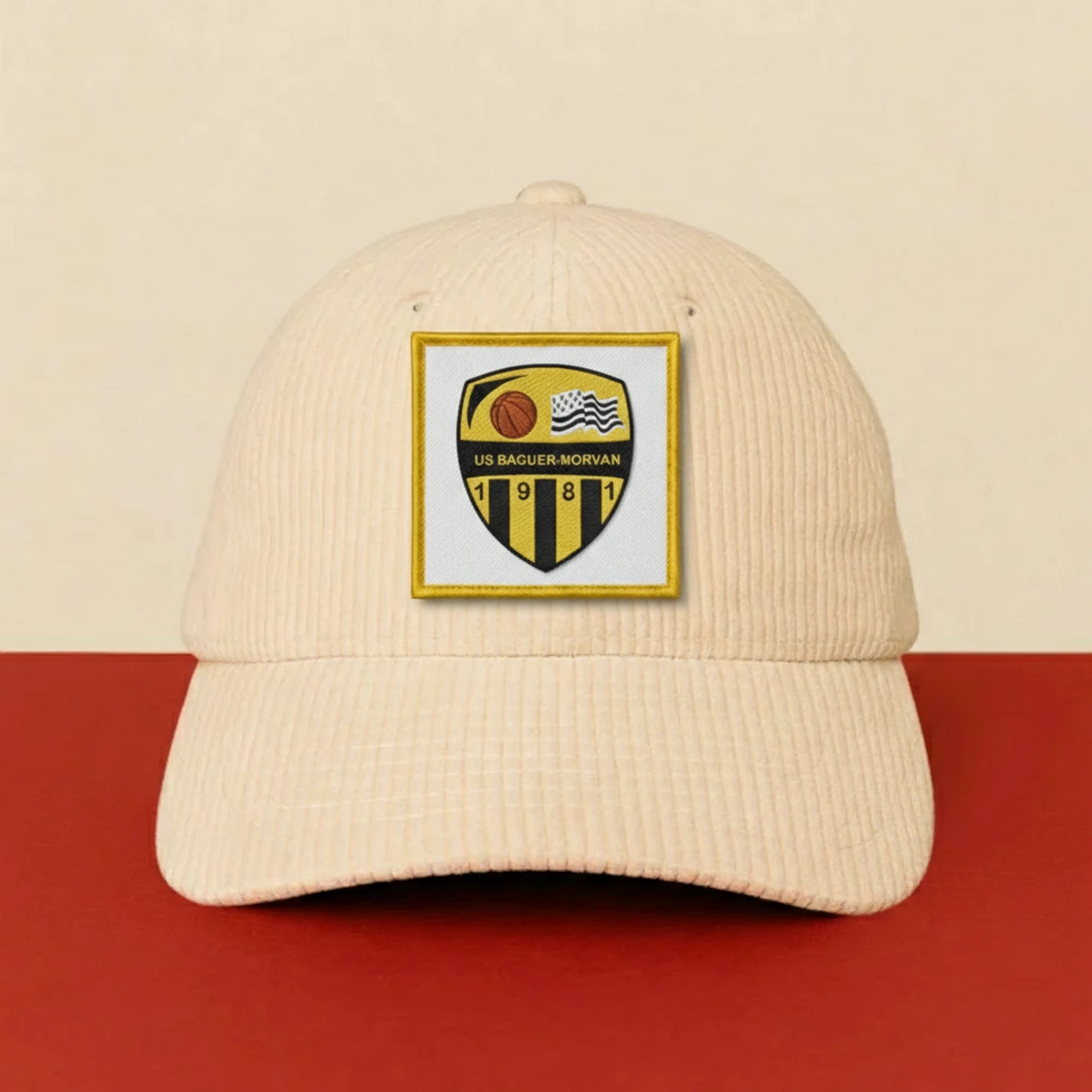 Patch Baguer-Morvan US sur casquette à velcro PPATCH