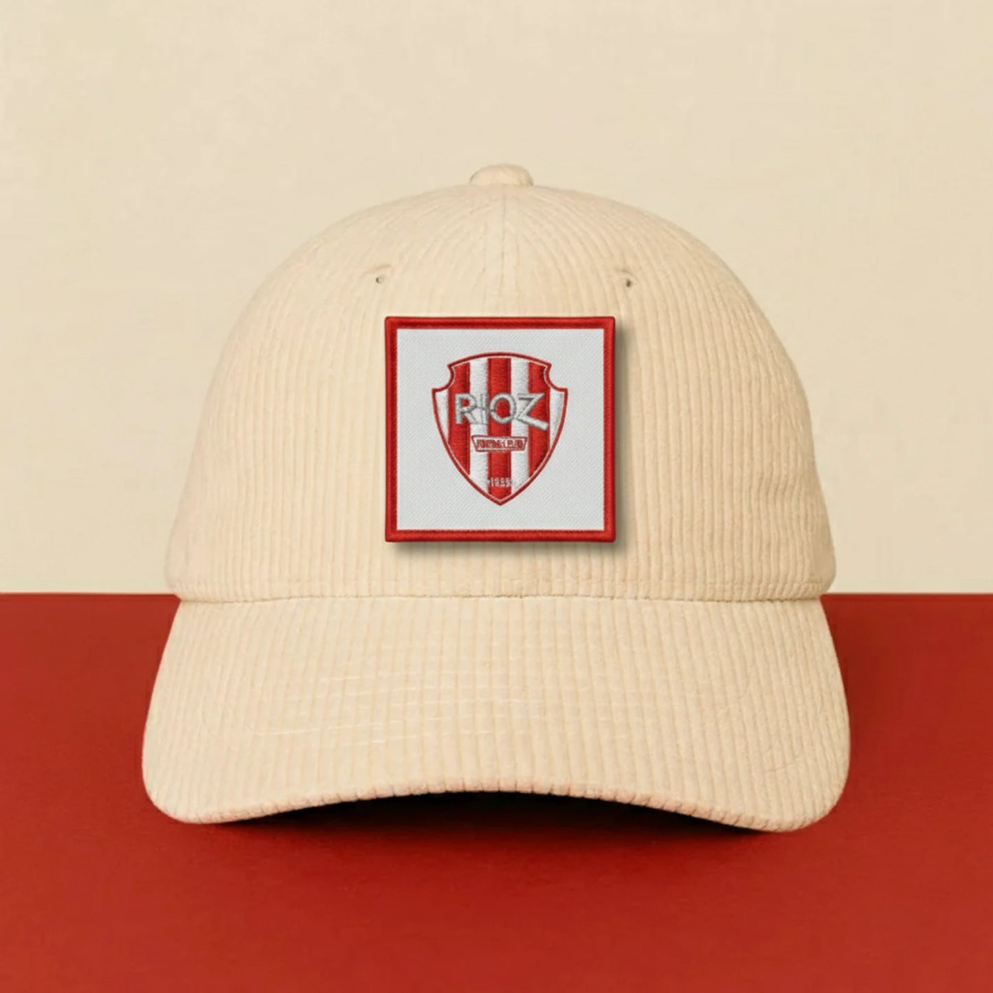 Détail broderie patch Rioz Football Club