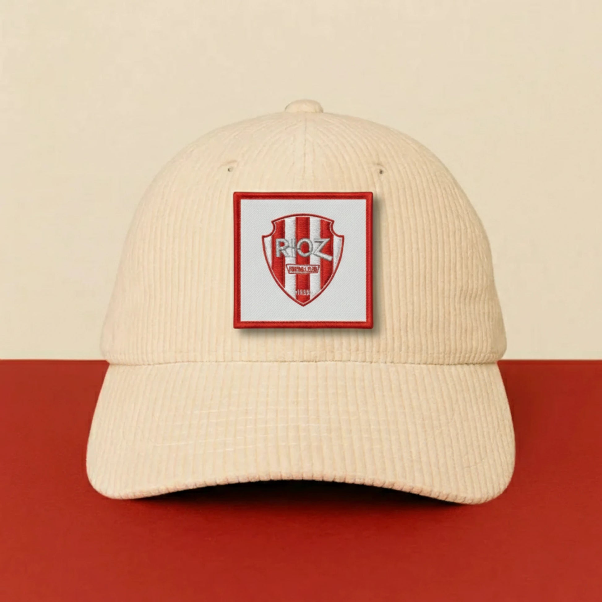 Détail broderie patch Rioz Football Club