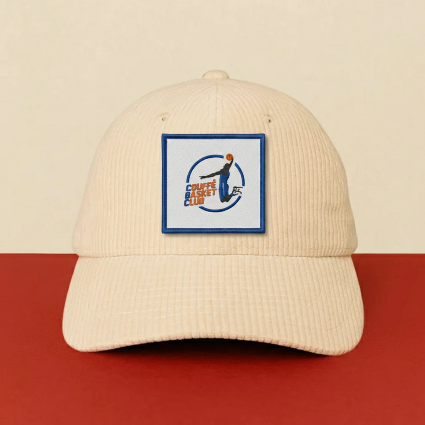 Patch Club Basket Couffe sur casquette à velcro PPATCH
