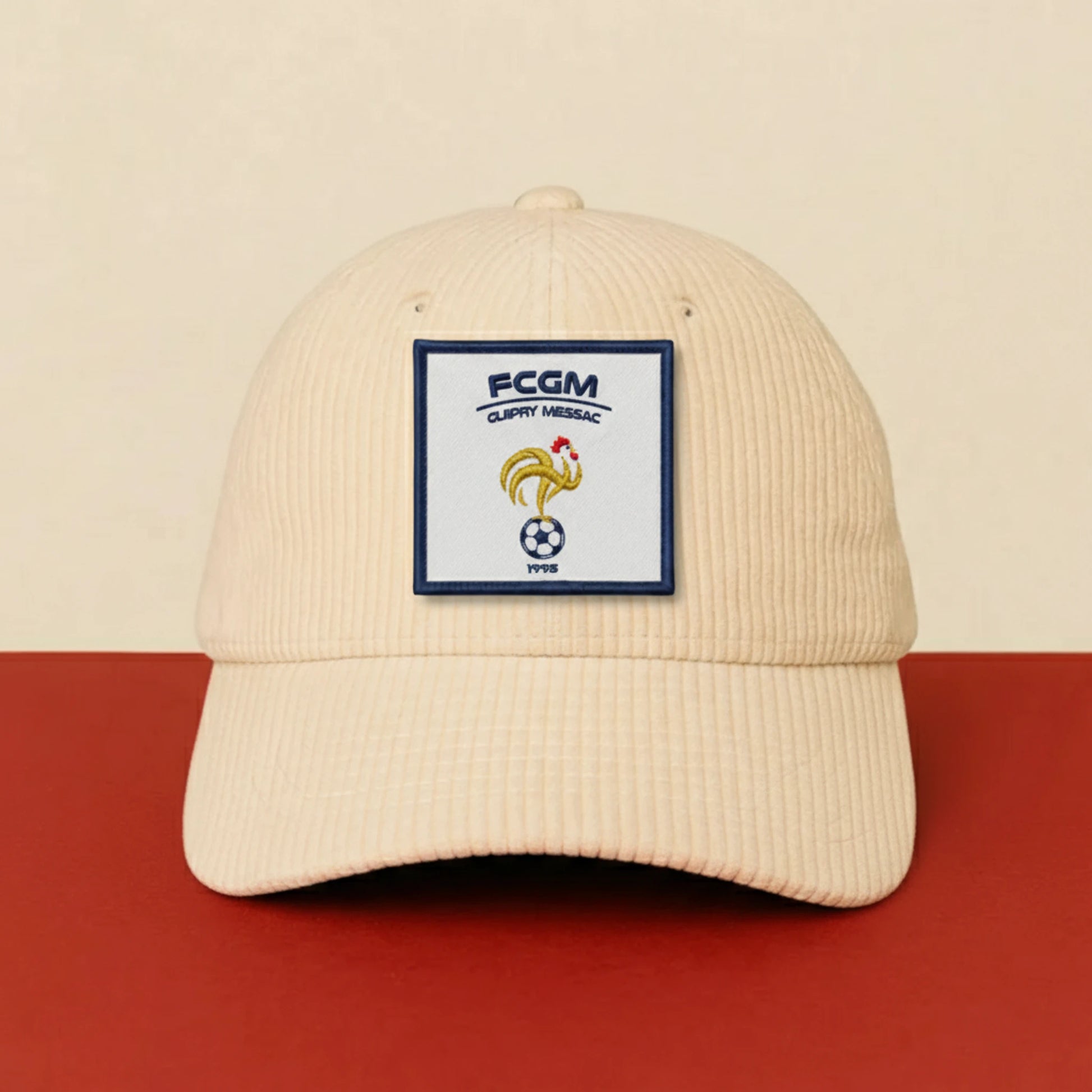 Détail broderie patch FC Guipry Messac