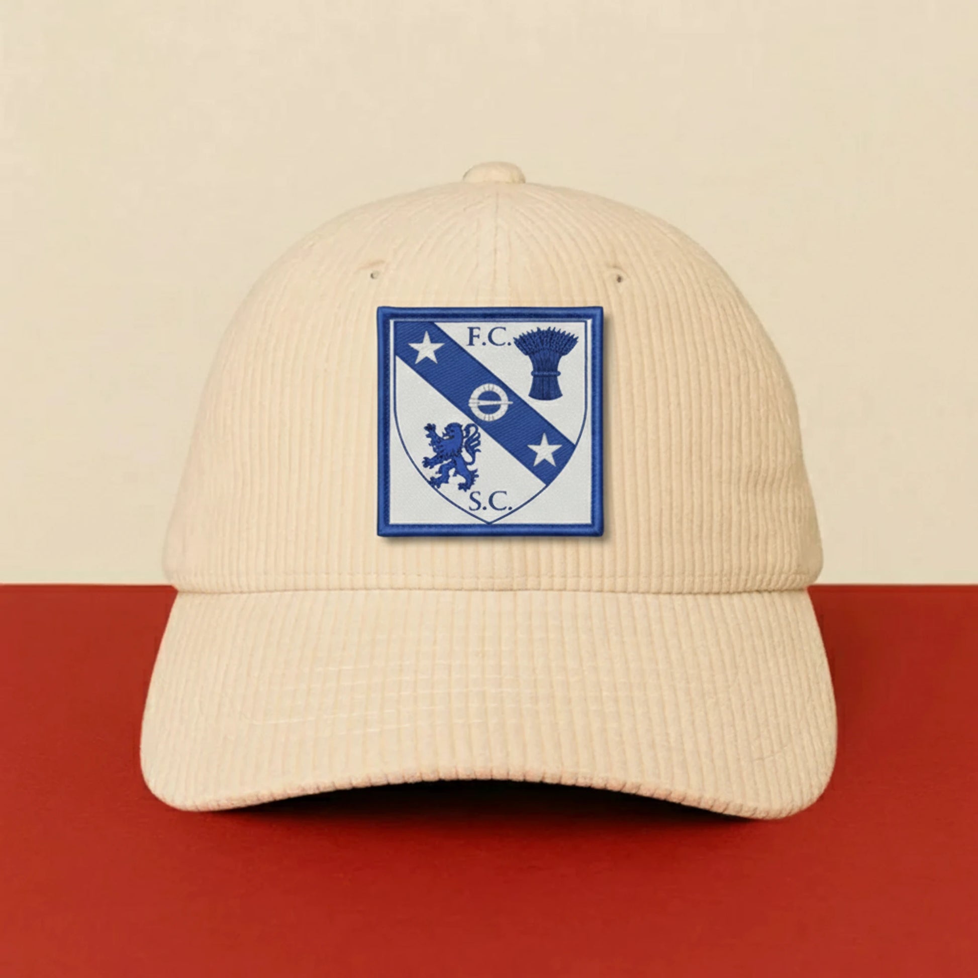 Détail broderie patch F. C. SAINT CLAIRAIS
