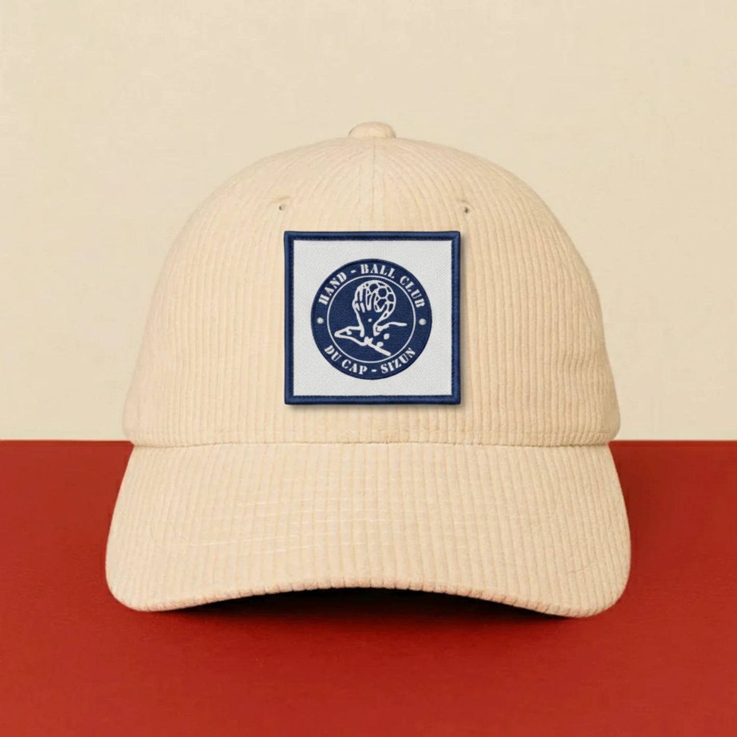 Détail broderie patch HBC Cap Sizun
