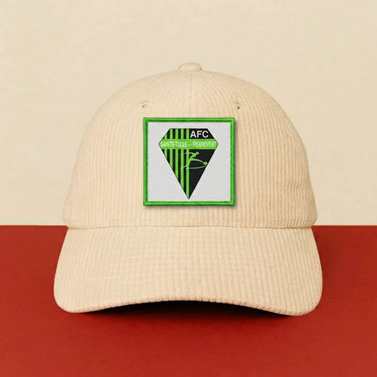 Patch Am FC Sainte Tulle Pierrevert sur casquette à velcro PPATCH