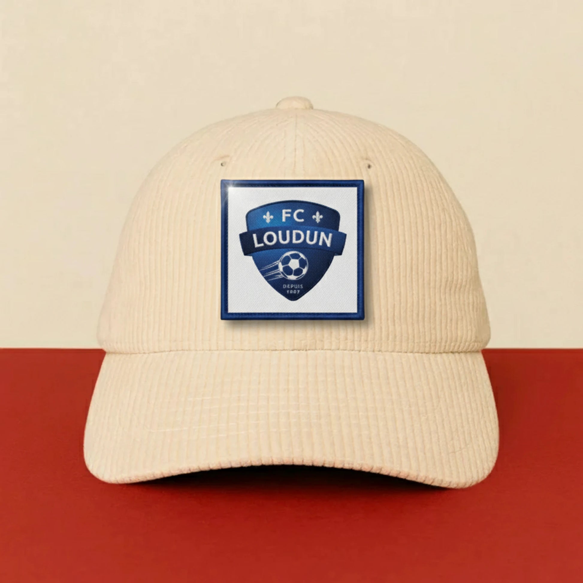 Détail broderie patch FC Loudun