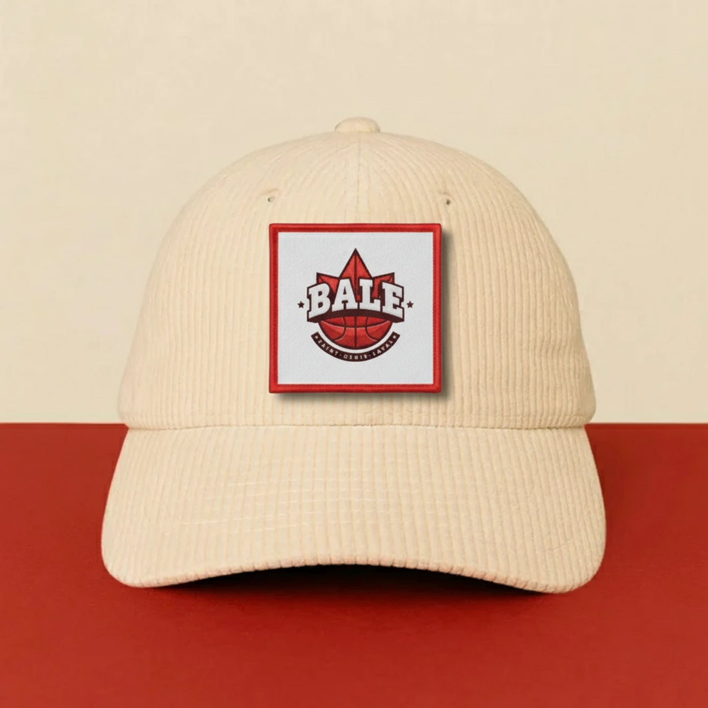 Patch Bale Saint Genis Laval sur casquette à velcro PPATCH
