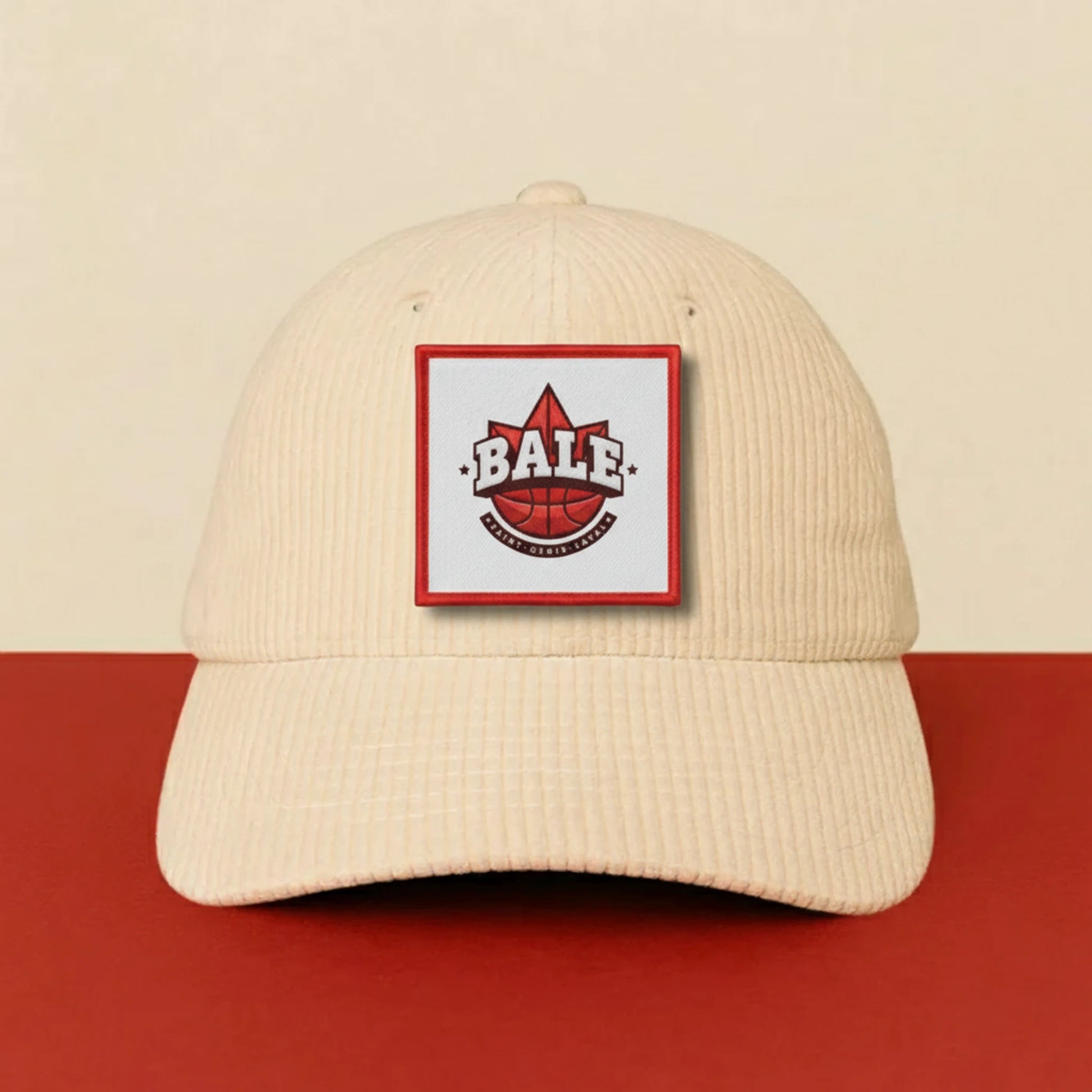 Patch Bale Saint Genis Laval sur casquette à velcro PPATCH