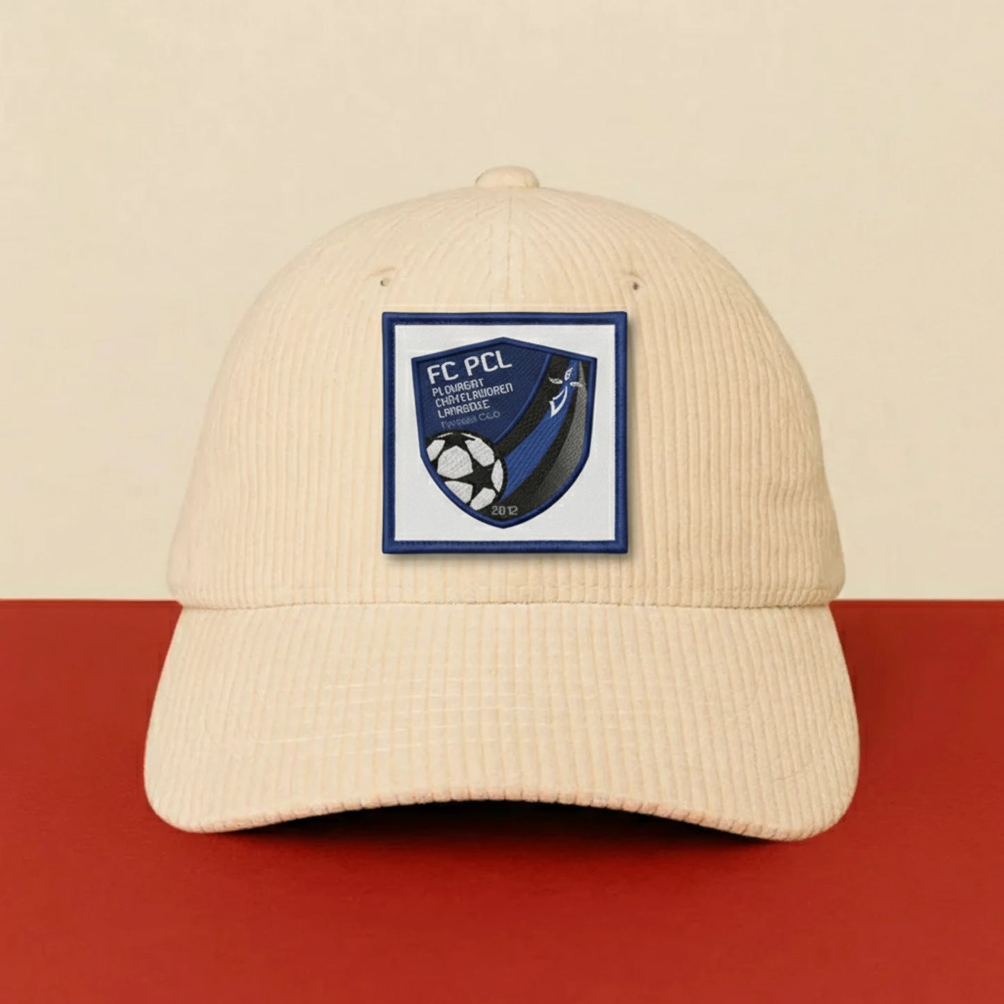 Détail broderie patch F. C. PLOUAGAT CHATE LANRODEC
