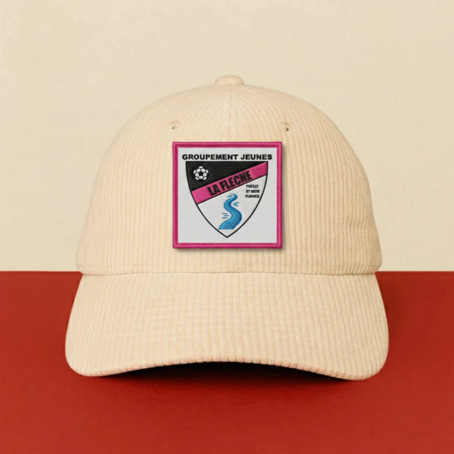 Détail broderie patch GROUPEMENT JEUNES LA FLÈCHE ST MEEN