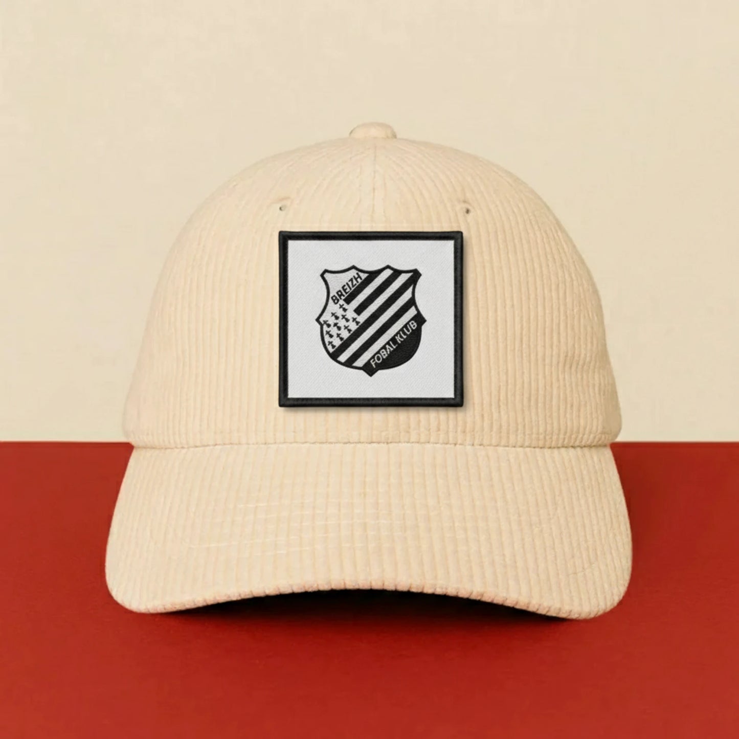Détail broderie patch BREIZH FOBAL KLUB RENNES
