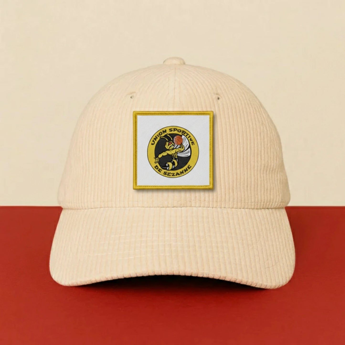 Patch Union Sportive de Sezanne sur casquette à velcro PPATCH