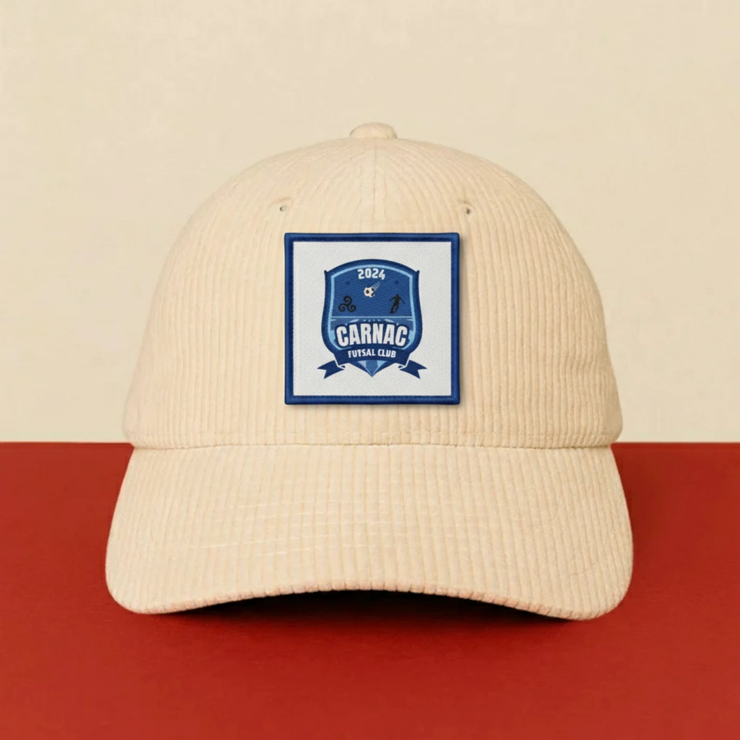 Détail broderie patch CARNAC FUTSAL CLUB