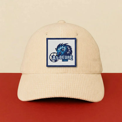 Patch A.S. DE BEURE sur casquette à velcro PPATCH