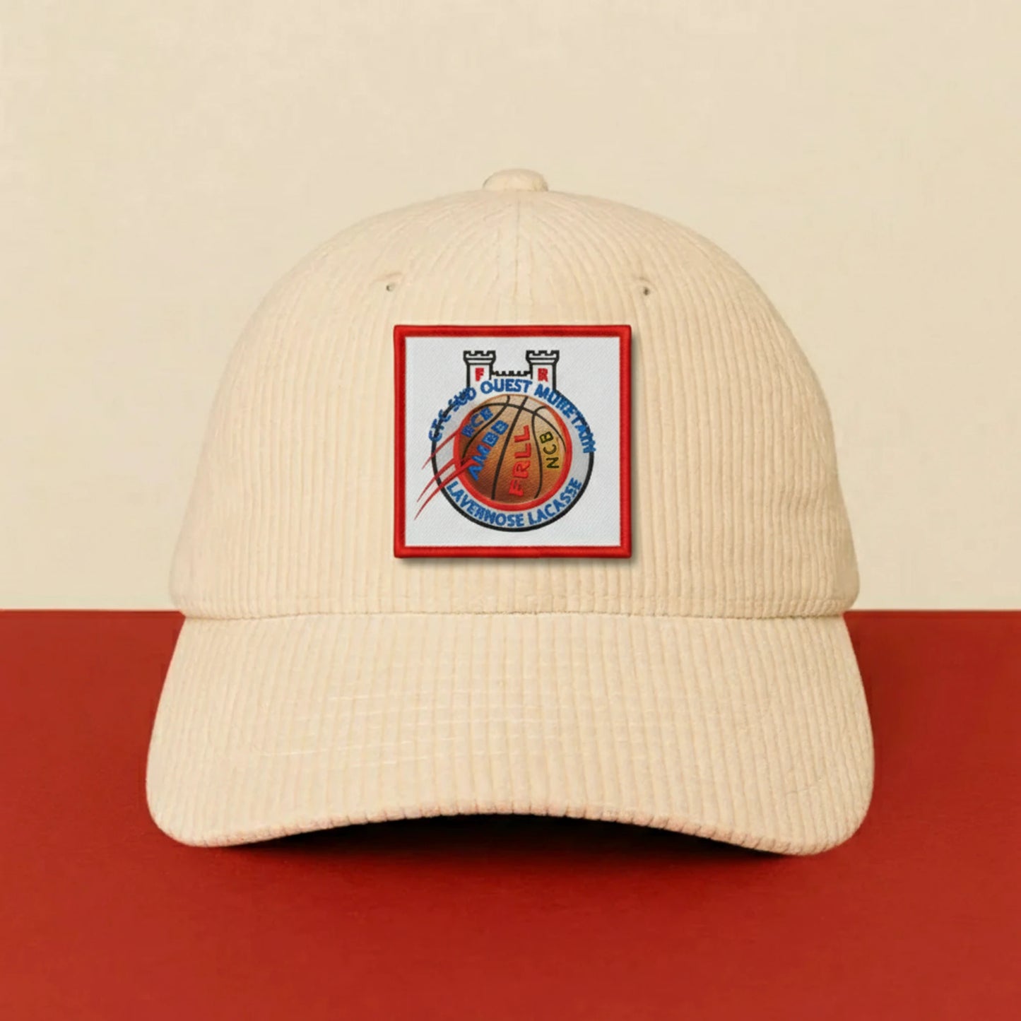 Patch Pinsaguel Basket Club sur casquette à velcro PPATCH