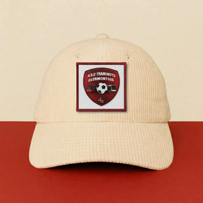 Patch A.S.C. TRAMINOTS CLERMONTOIS sur casquette à velcro PPATCH
