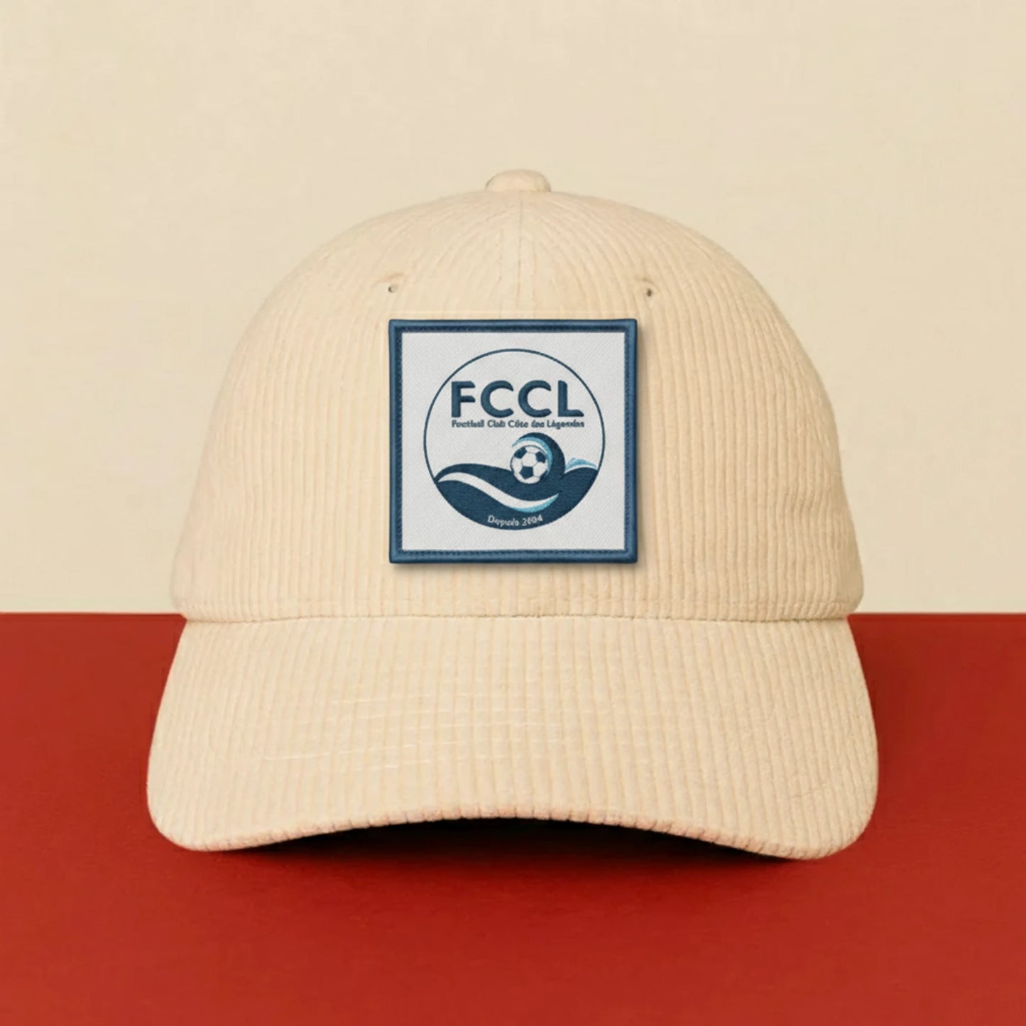 Détail broderie patch FC COTE LEGENDES KERLOUAN PLOUNEOUR TREZ BRIGNOGAN