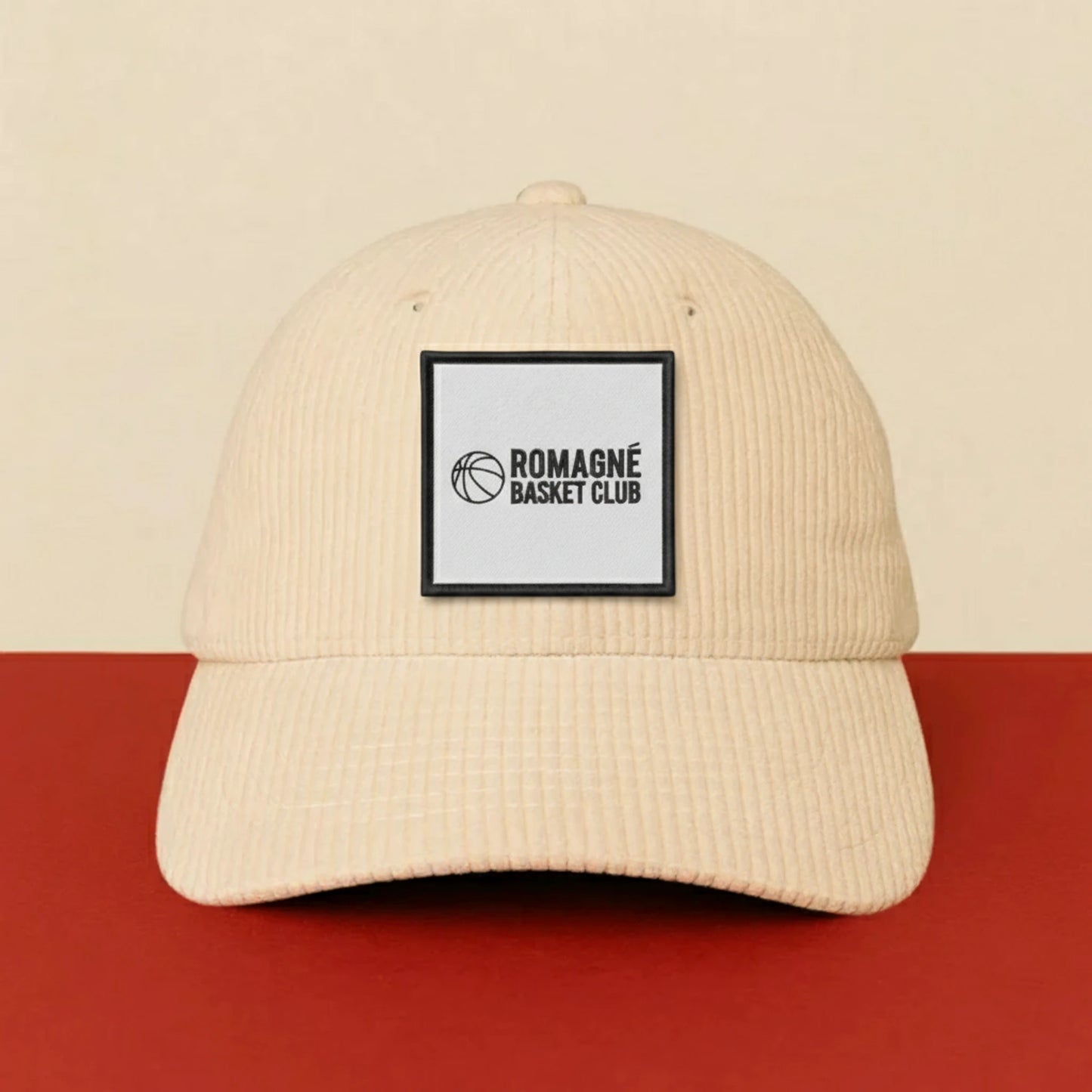 Patch Romagne Bc sur casquette à velcro PPATCH