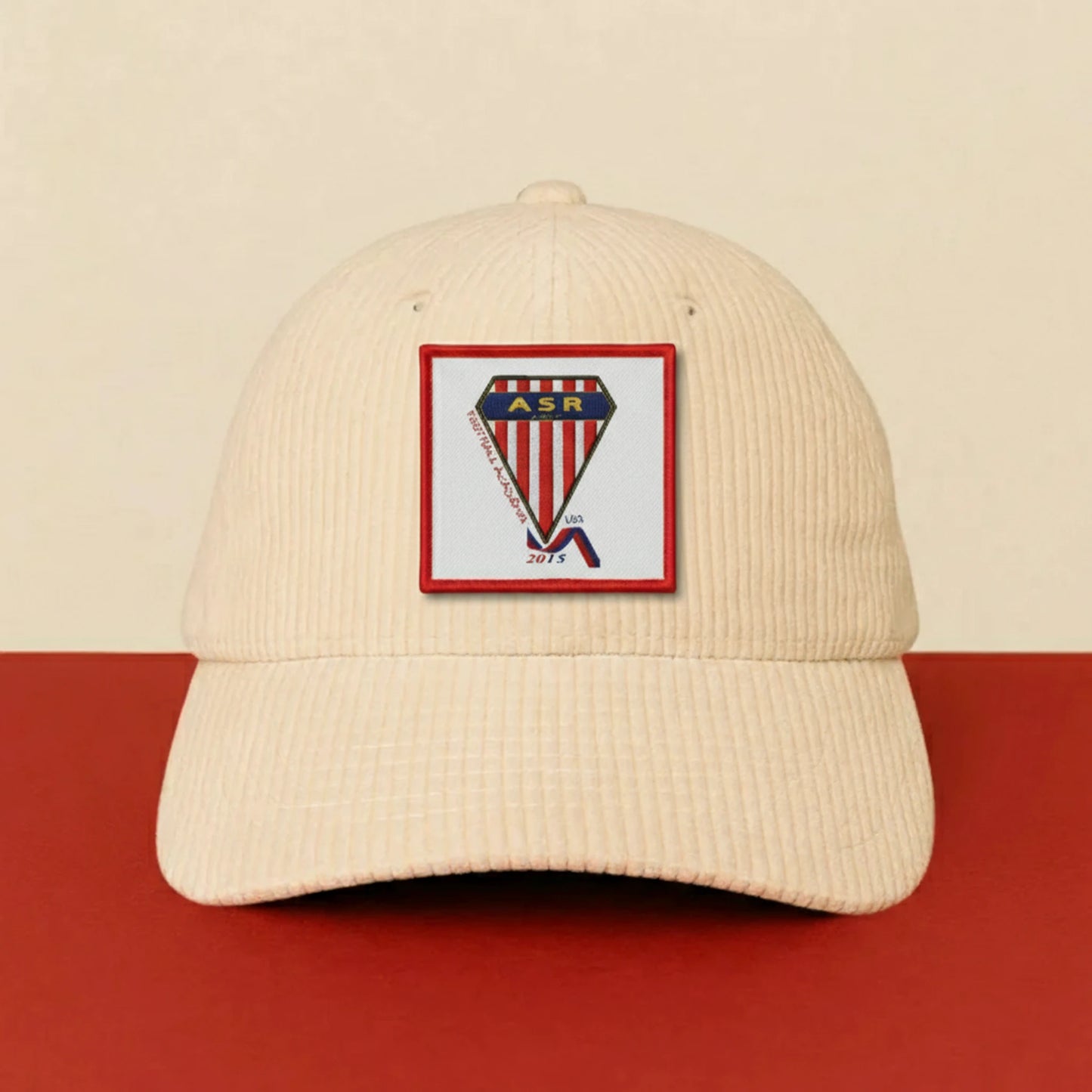 Patch A.S. RHODANIENNE sur casquette à velcro PPATCH