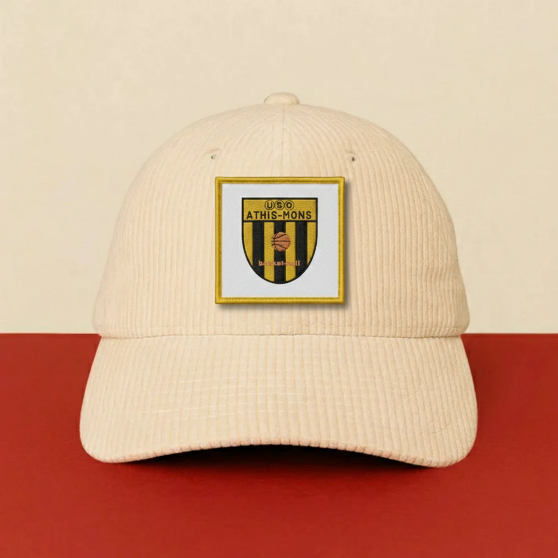 Patch USO Athis-Mons sur casquette à velcro PPATCH