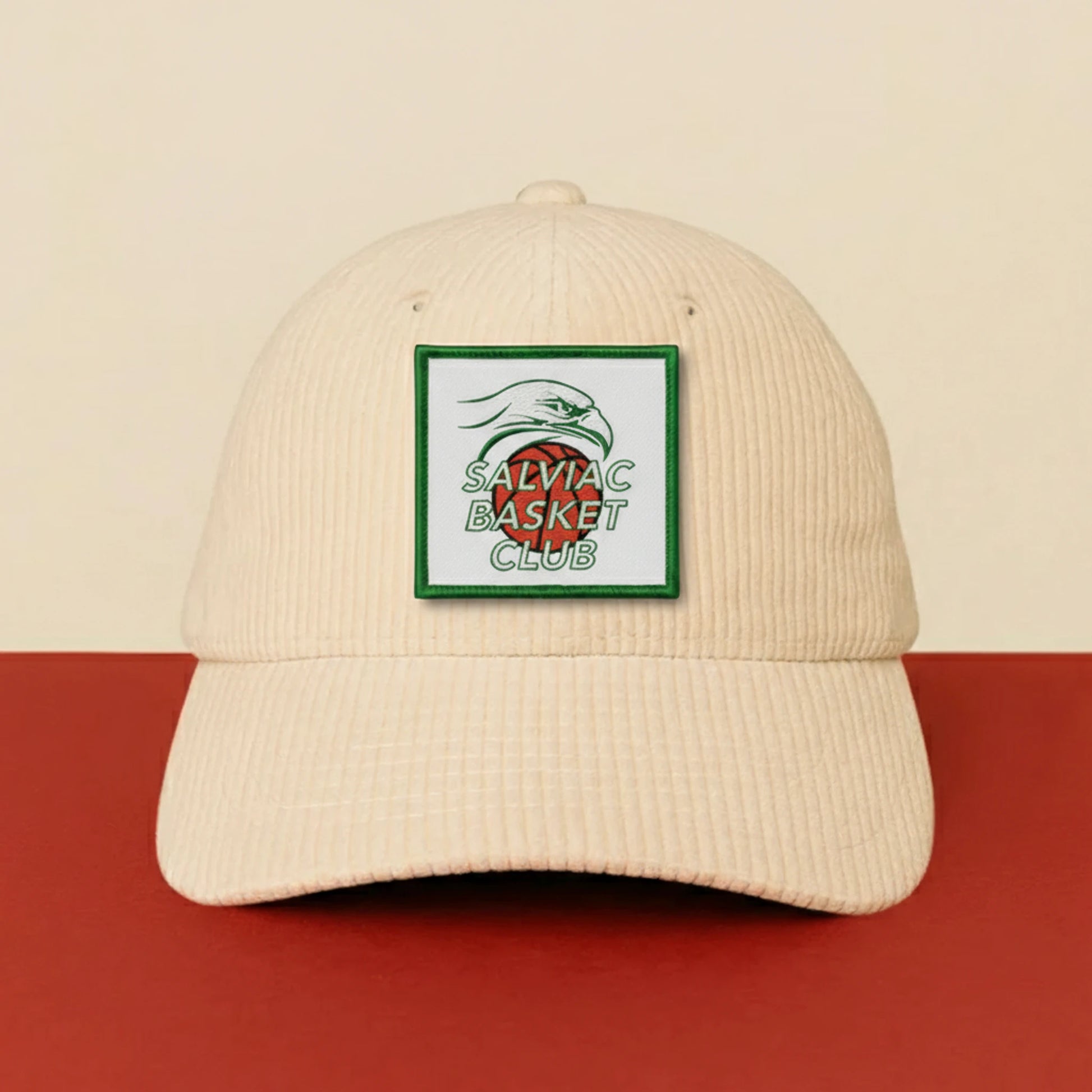 Patch Salviac Basket Club sur casquette à velcro PPATCH