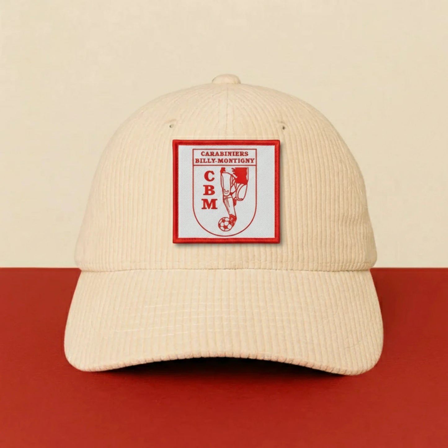 Patch LES CARABINIERS DE BILLY MONTIGN sur casquette à velcro PPATCH