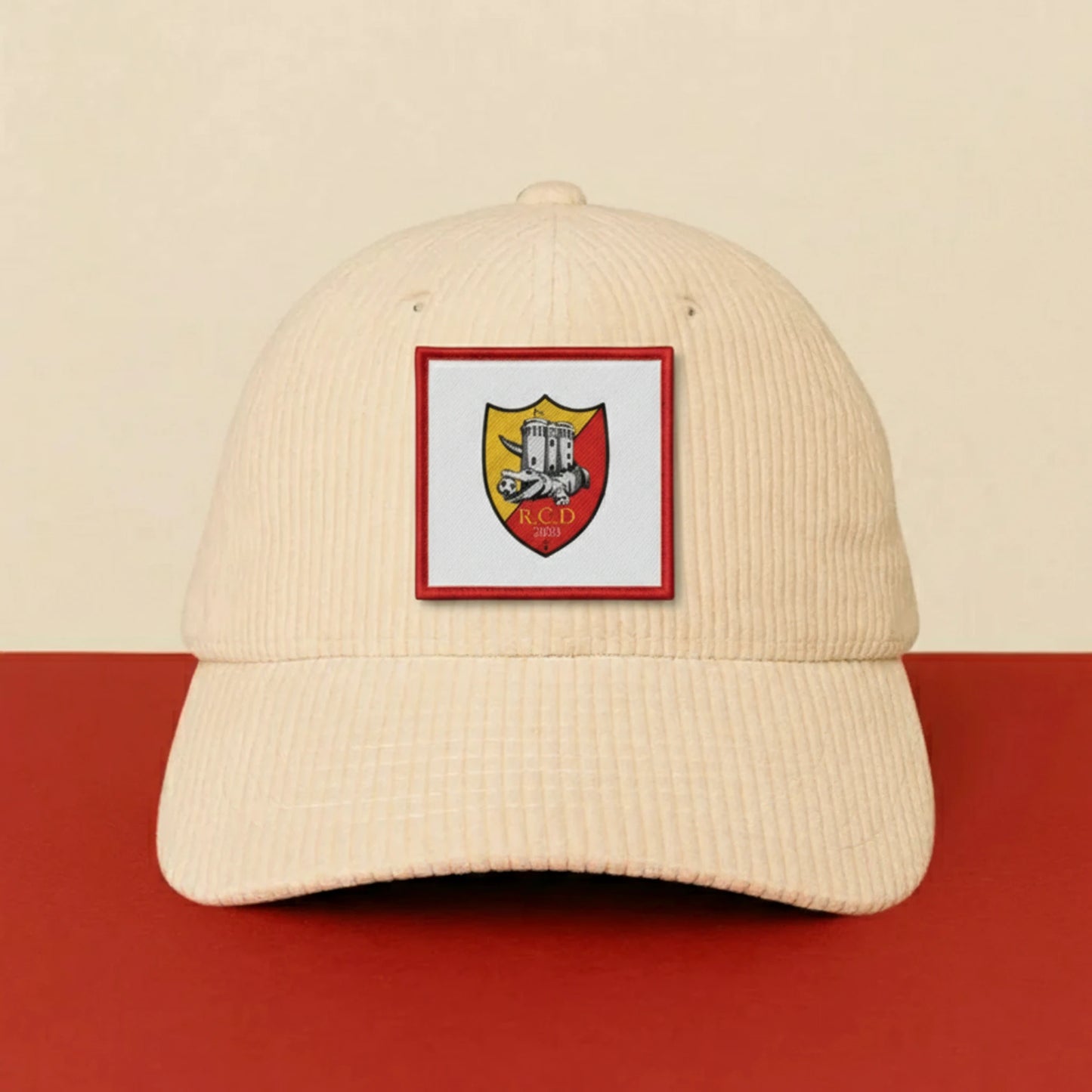 Détail broderie patch RACING CLUB DE DINAN