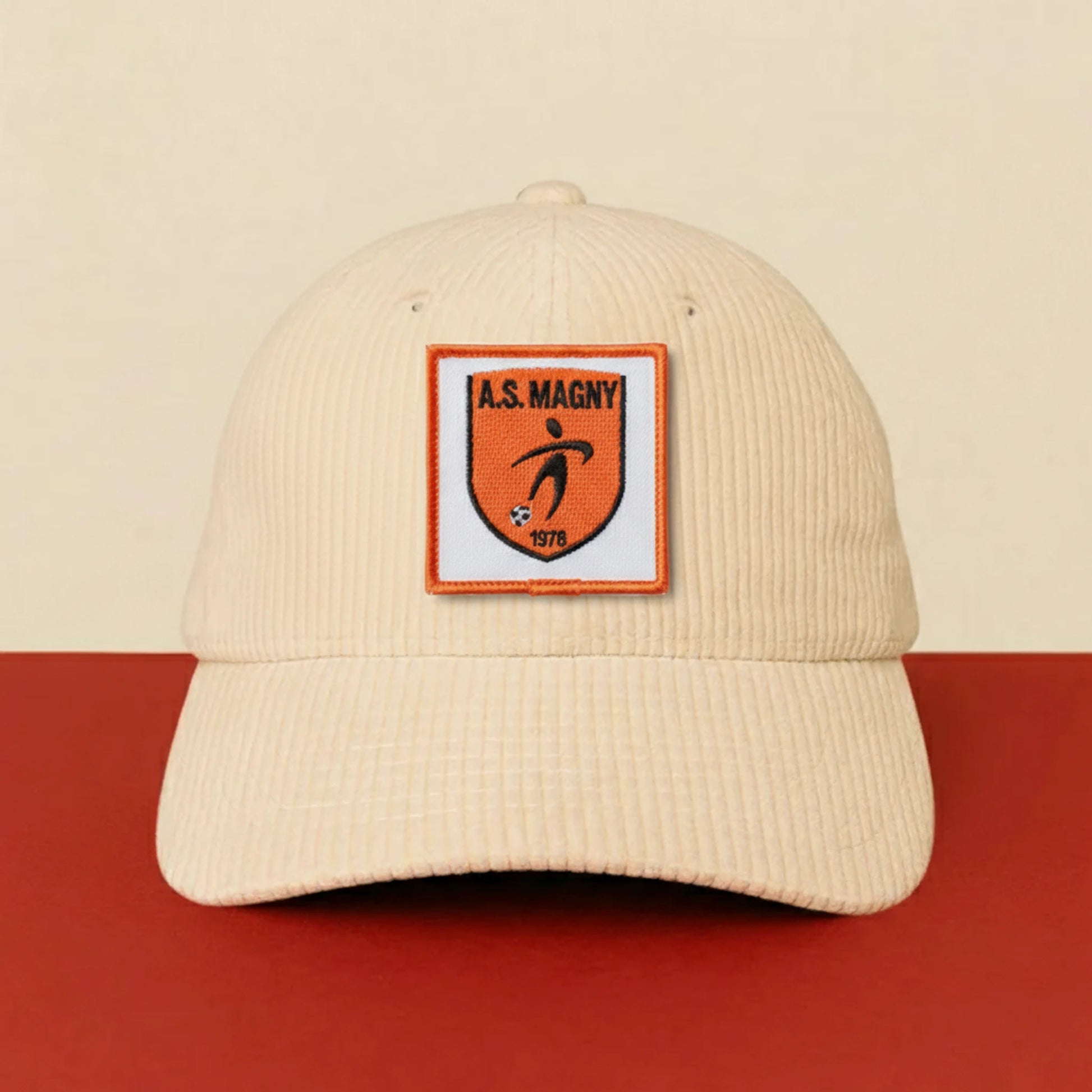 Patch A. S. MAGNY sur casquette à velcro PPATCH