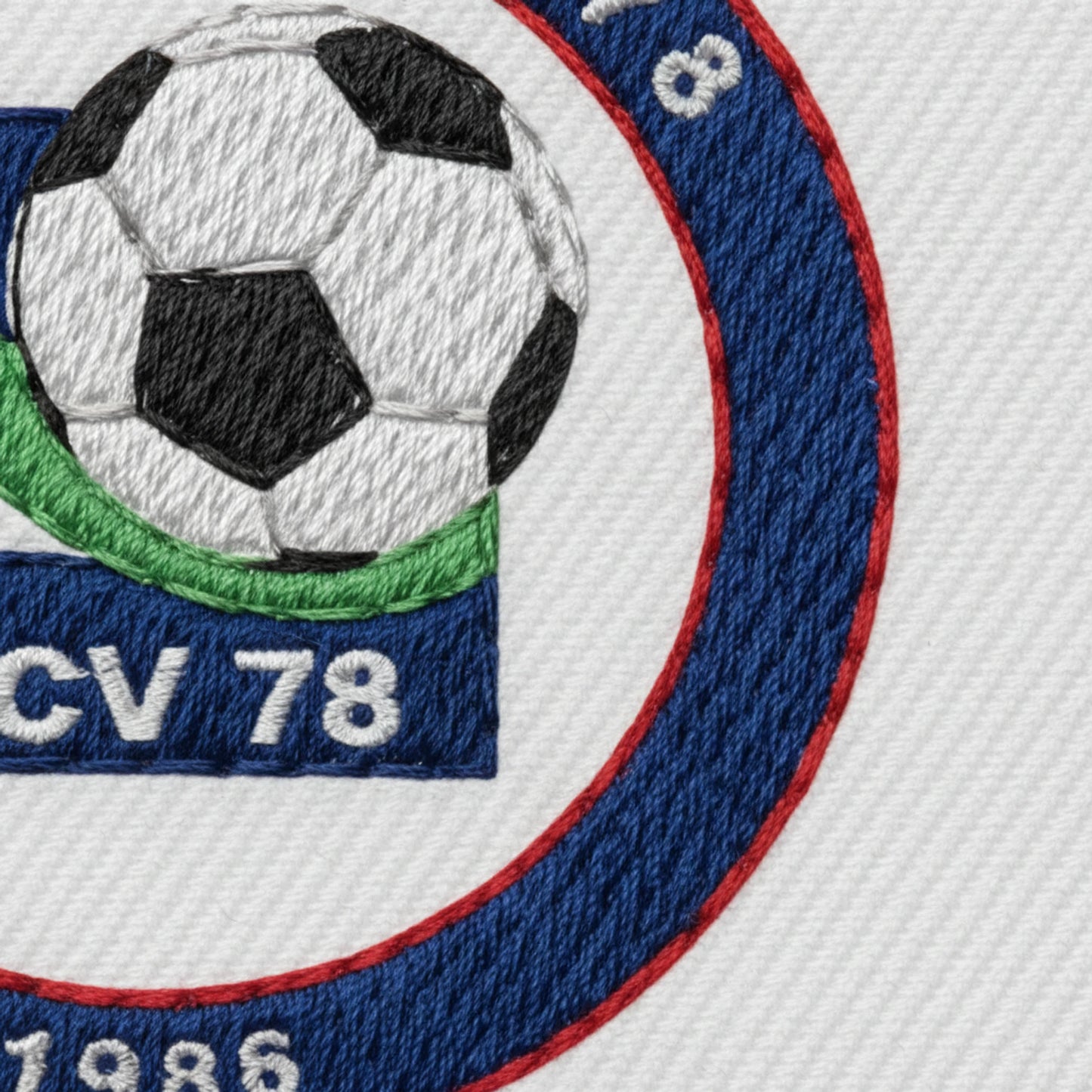 Détail broderie patch VALLEE 78 F.C.