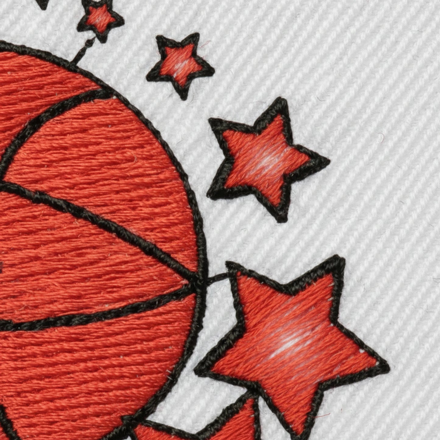 Détail broderie patch Herbadilla la Chevroliere