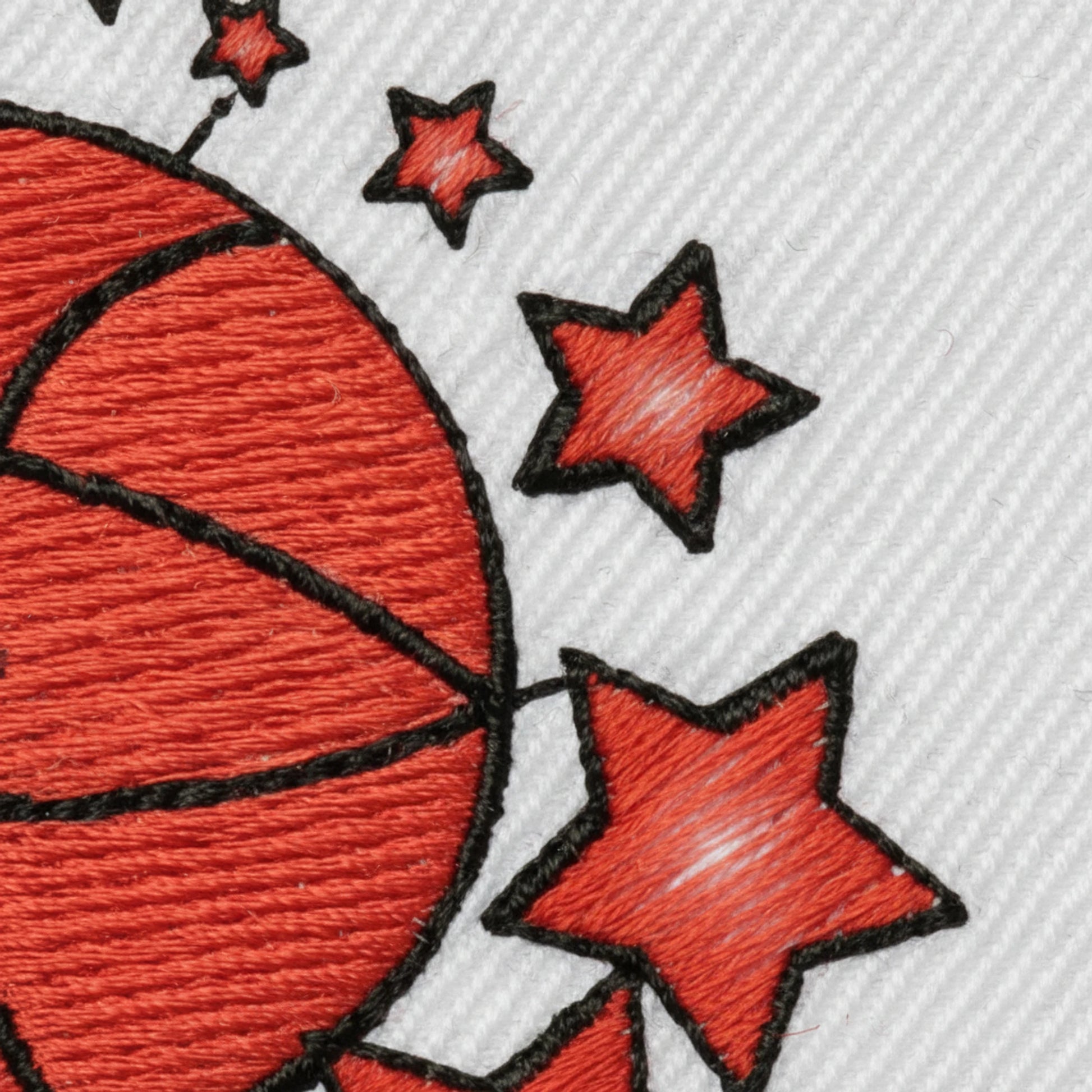 Détail broderie patch Herbadilla la Chevroliere