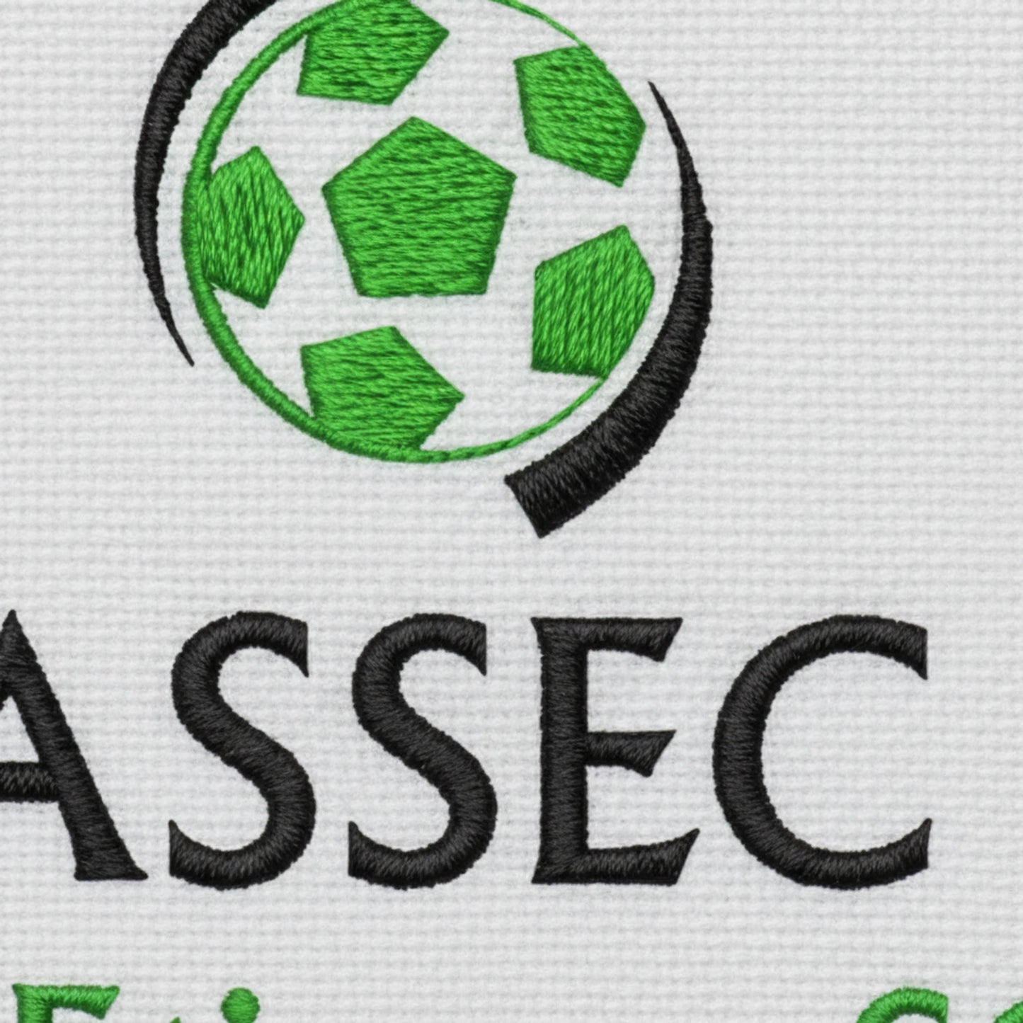 Détail broderie patch A.S. ST ETIENNE S/CHALARONNE