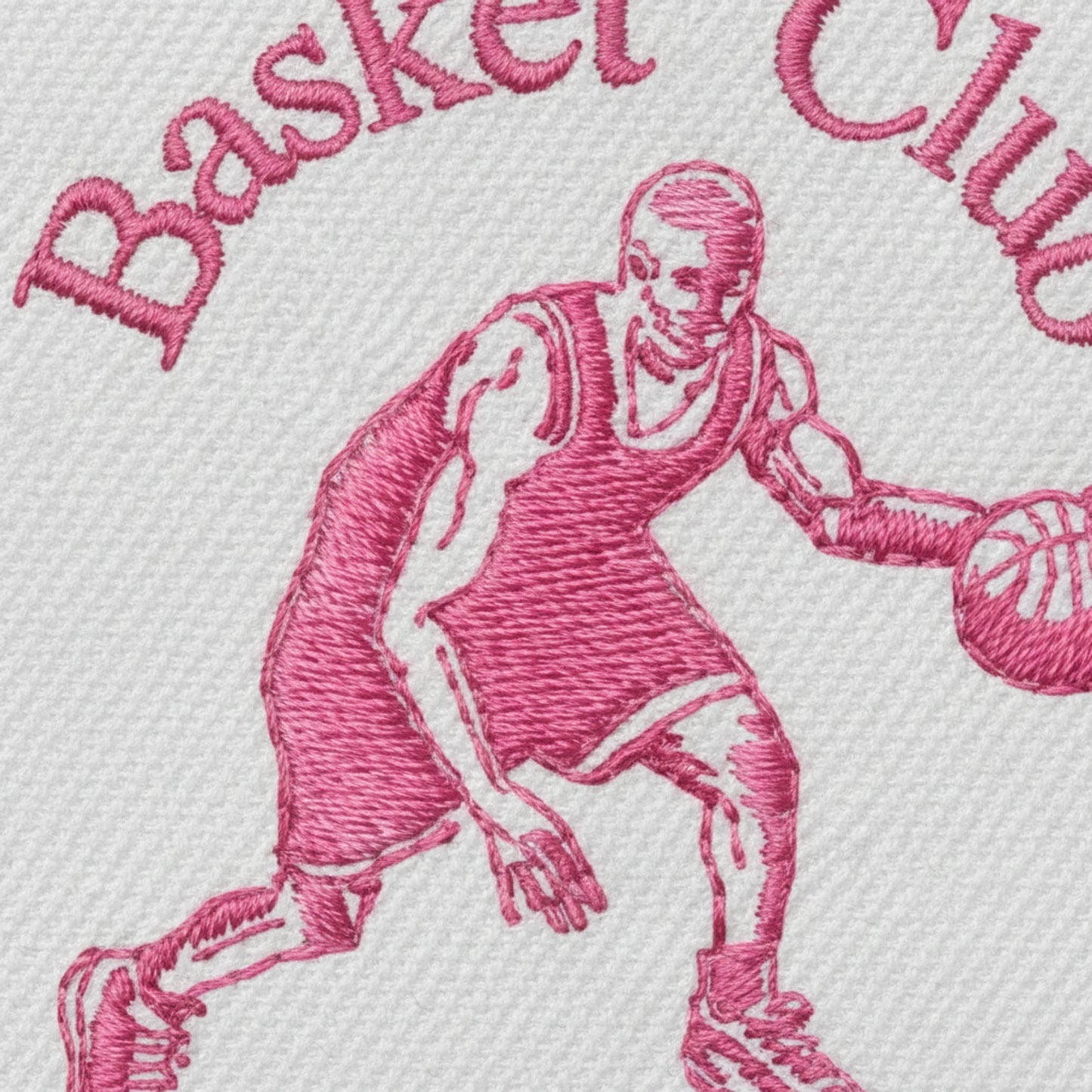 Détail broderie patch Basket Club Chambon Evaux